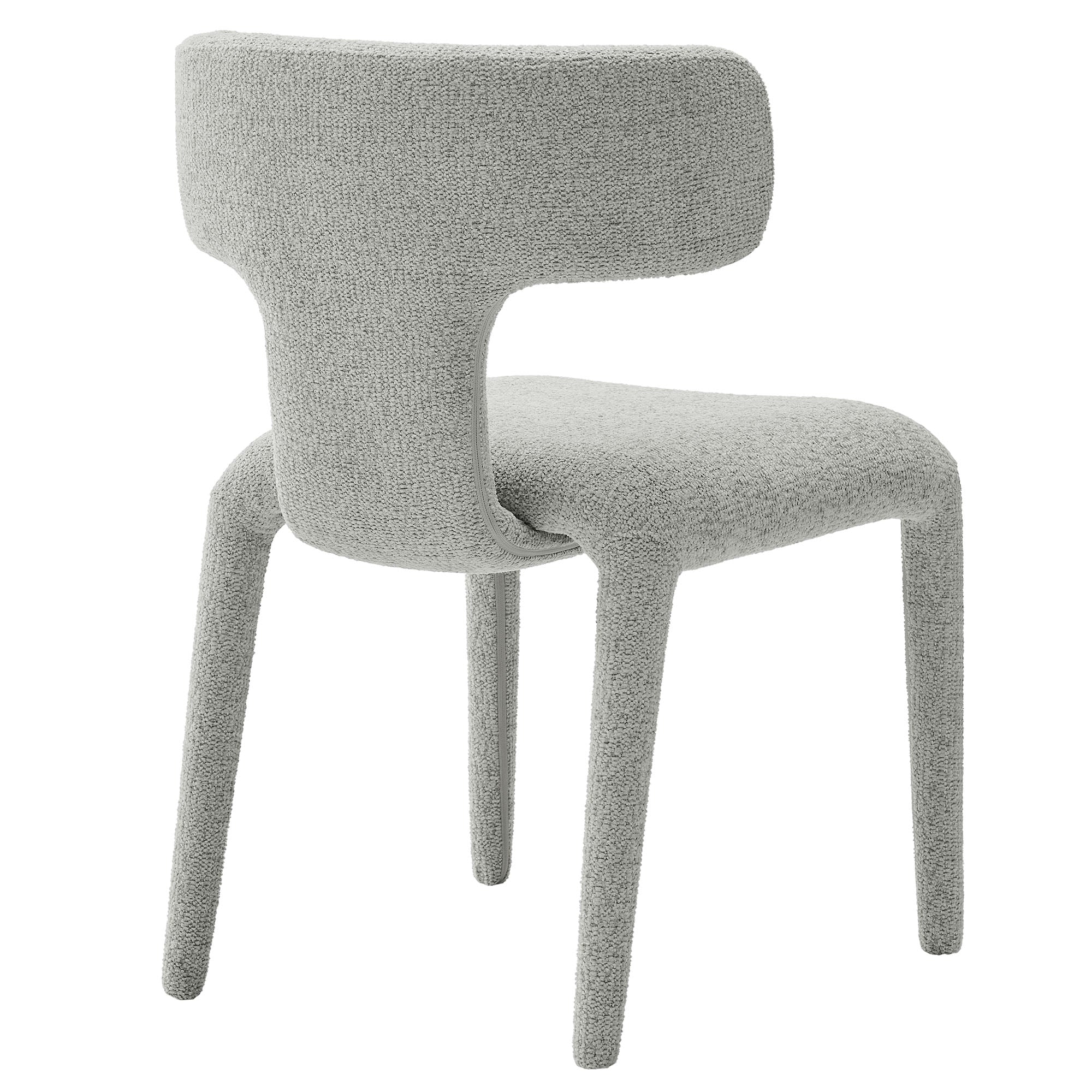 Modway Stellan Curved Back Boucle Upholstered Dining Chair - Thumbnail 4