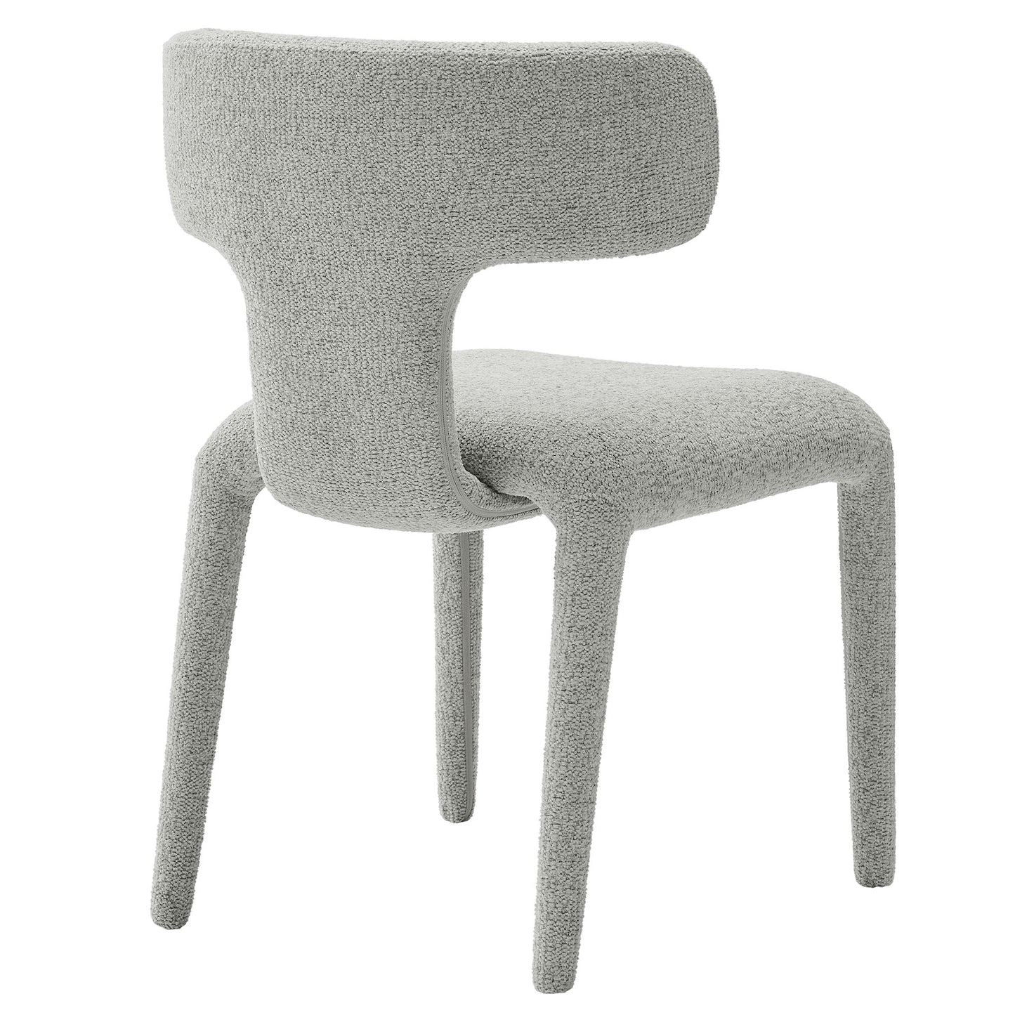 Stellan Curved Back Boucle Upholstered Dining Chair Set of 2 by Modway | Dining Chairs | Modishstore - 15