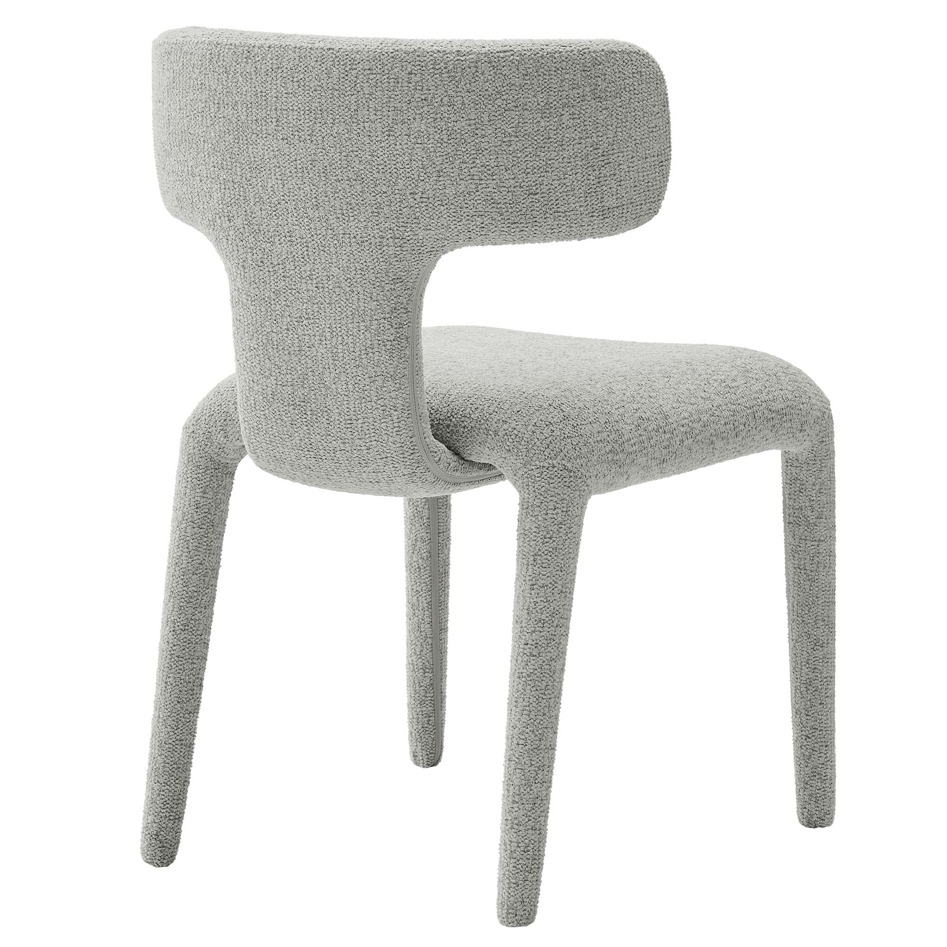 Stellan Curved Back Boucle Upholstered Dining Chair Set of 2 by Modway | Dining Chairs | Modishstore - 15