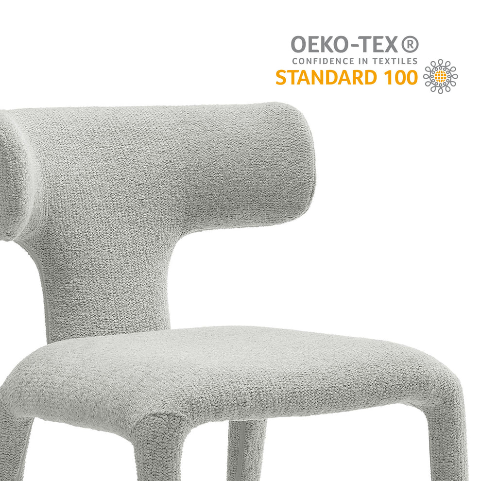 Stellan Curved Back Boucle Upholstered Dining Chair Set of 2 by Modway | Dining Chairs | Modishstore - 22