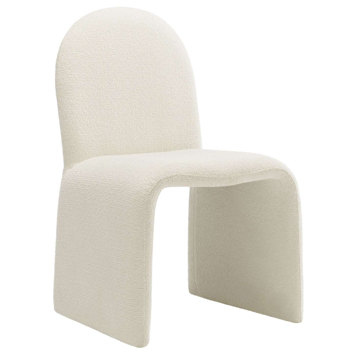 Junia Boucle Upholstered Arch Armless Dining Chair by Modway | Dining Chairs | Modishstore - 2