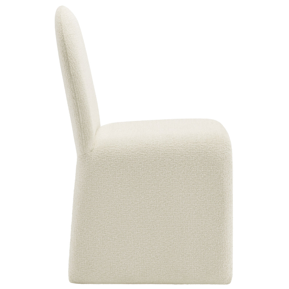 Junia Boucle Upholstered Arch Armless Dining Chair by Modway | Dining Chairs | Modishstore - 3