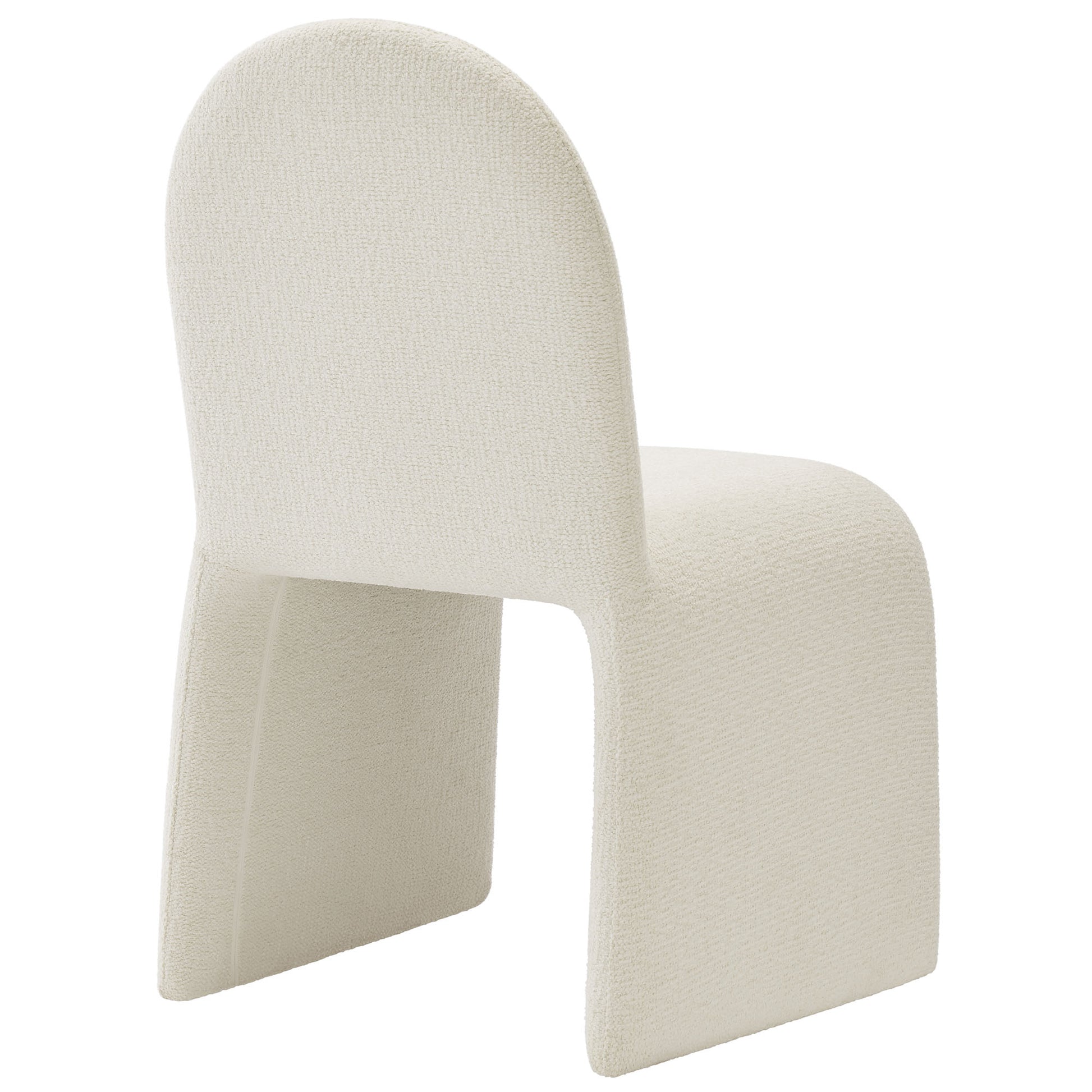 Junia Boucle Upholstered Arch Armless Dining Chair by Modway | Dining Chairs | Modishstore - 4