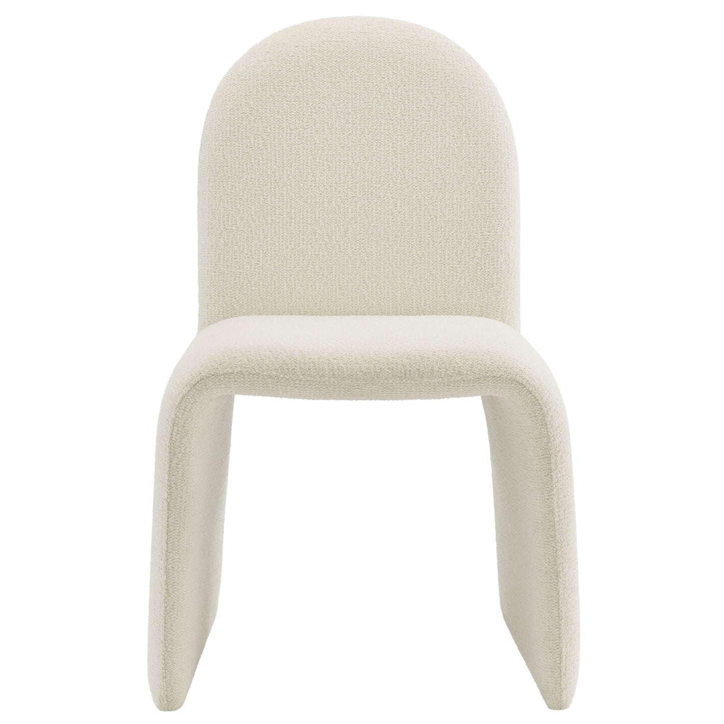 Junia Boucle Upholstered Arch Armless Dining Chair by Modway | Dining Chairs | Modishstore - 5