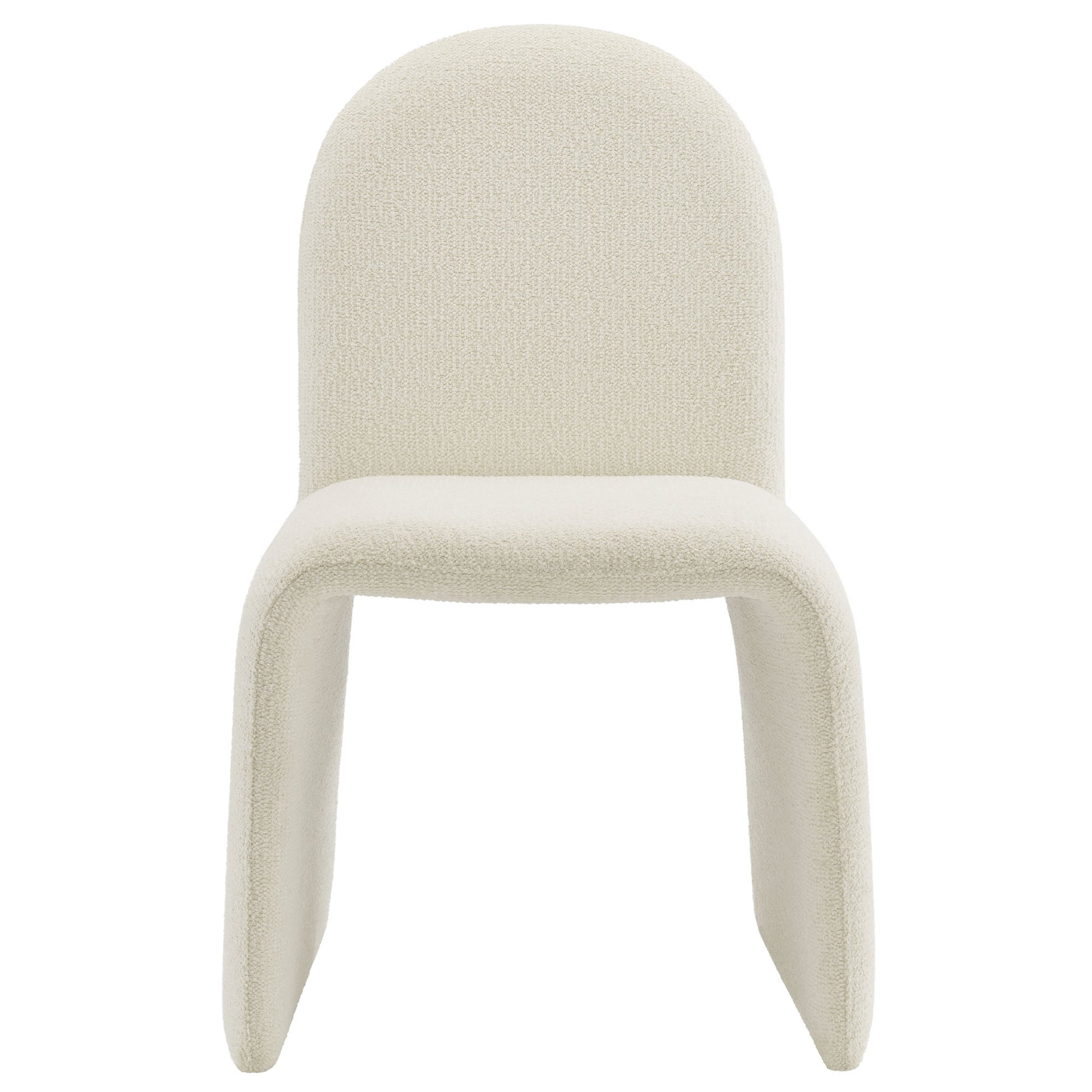 Junia Boucle Upholstered Arch Armless Dining Chair by Modway | Dining Chairs | Modishstore - 5