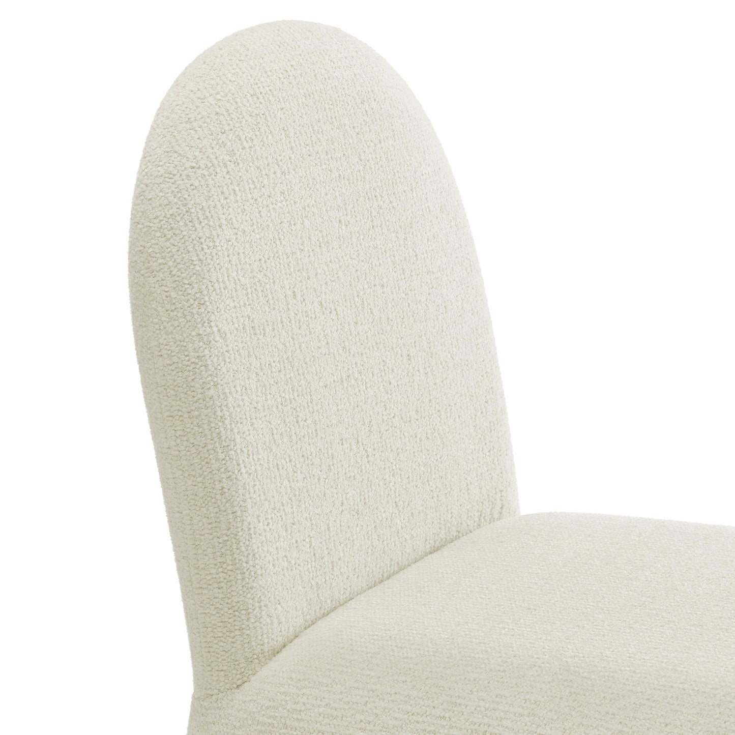 Junia Boucle Upholstered Arch Armless Dining Chair by Modway | Dining Chairs | Modishstore - 6