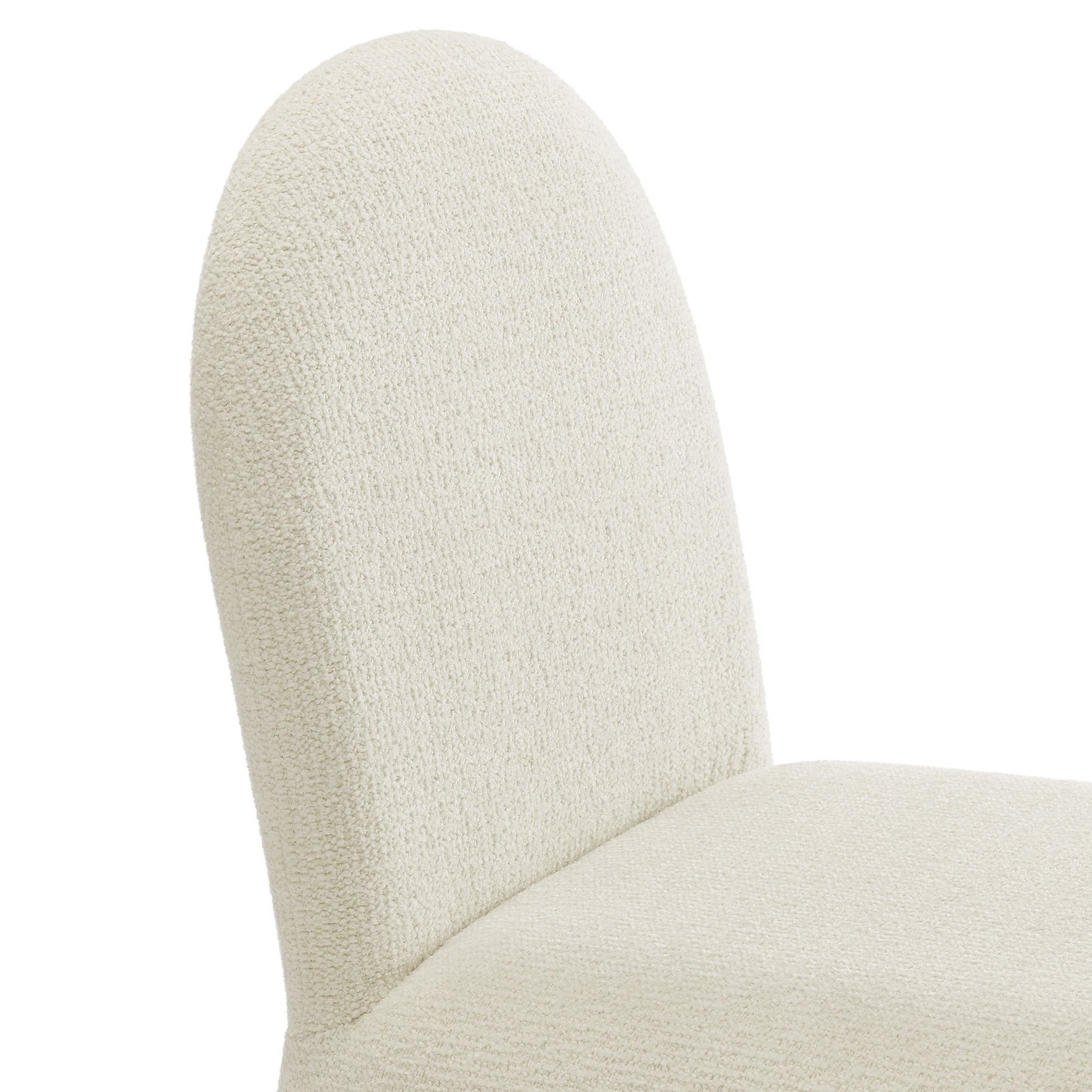 Junia Boucle Upholstered Arch Armless Dining Chair by Modway | Dining Chairs | Modishstore - 6