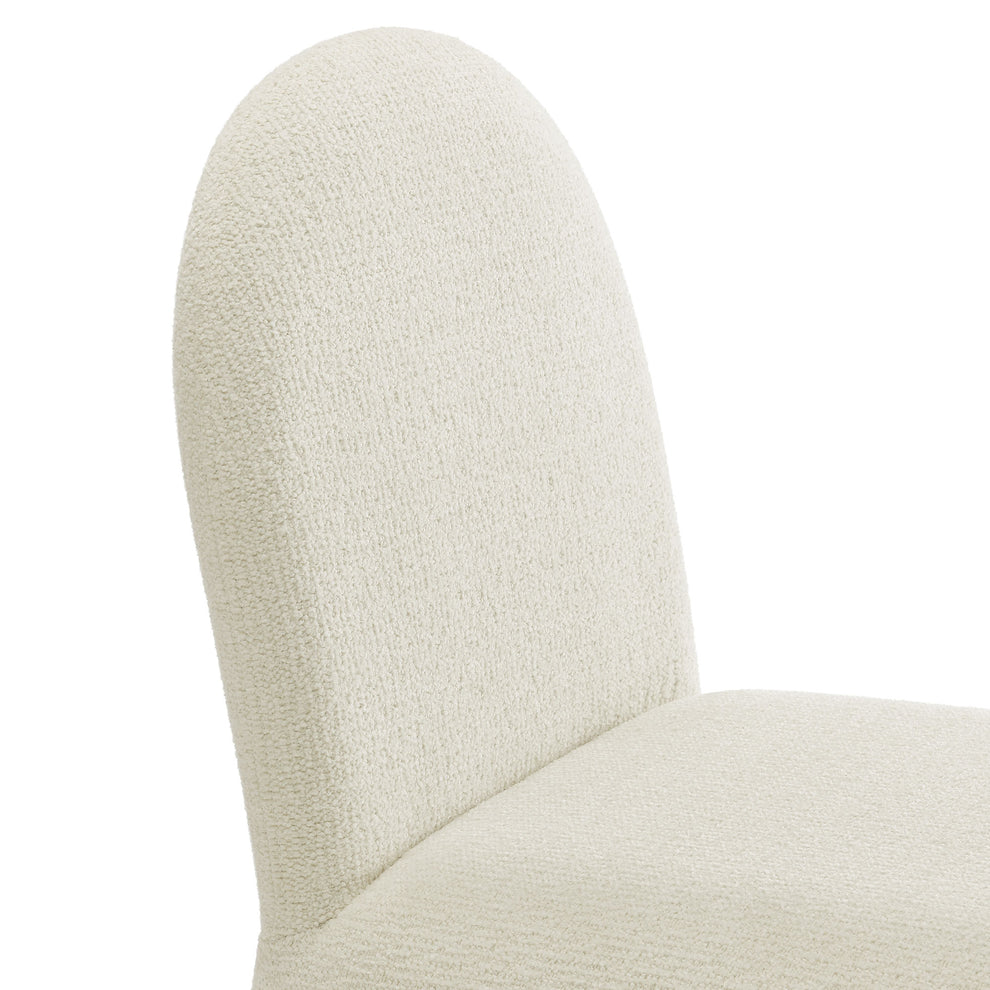 Junia Boucle Upholstered Arch Armless Dining Chair by Modway | Dining Chairs | Modishstore - 6