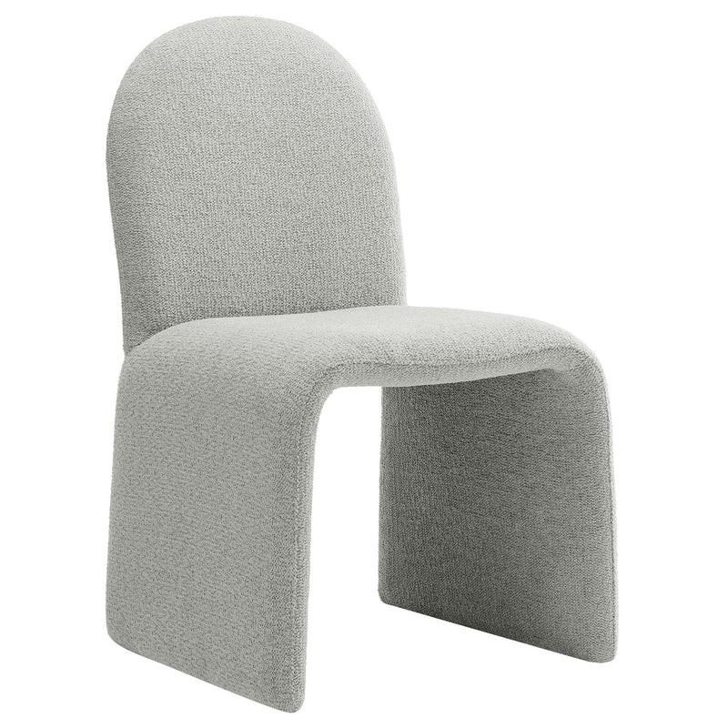 Junia Boucle Upholstered Arch Armless Dining Chair by Modway | Dining Chairs | Modishstore - 11