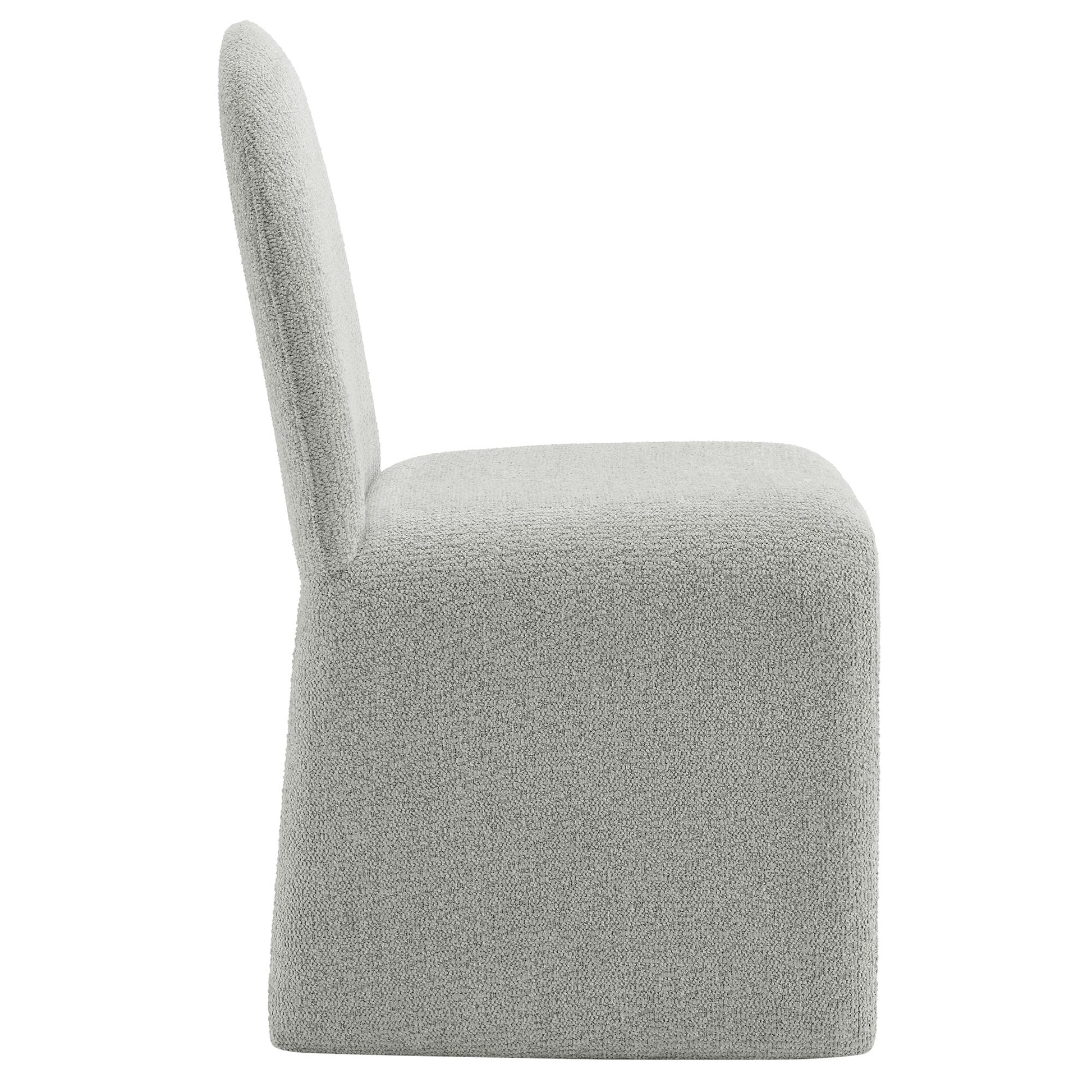 Junia Boucle Upholstered Arch Armless Dining Chair by Modway | Dining Chairs | Modishstore - 12