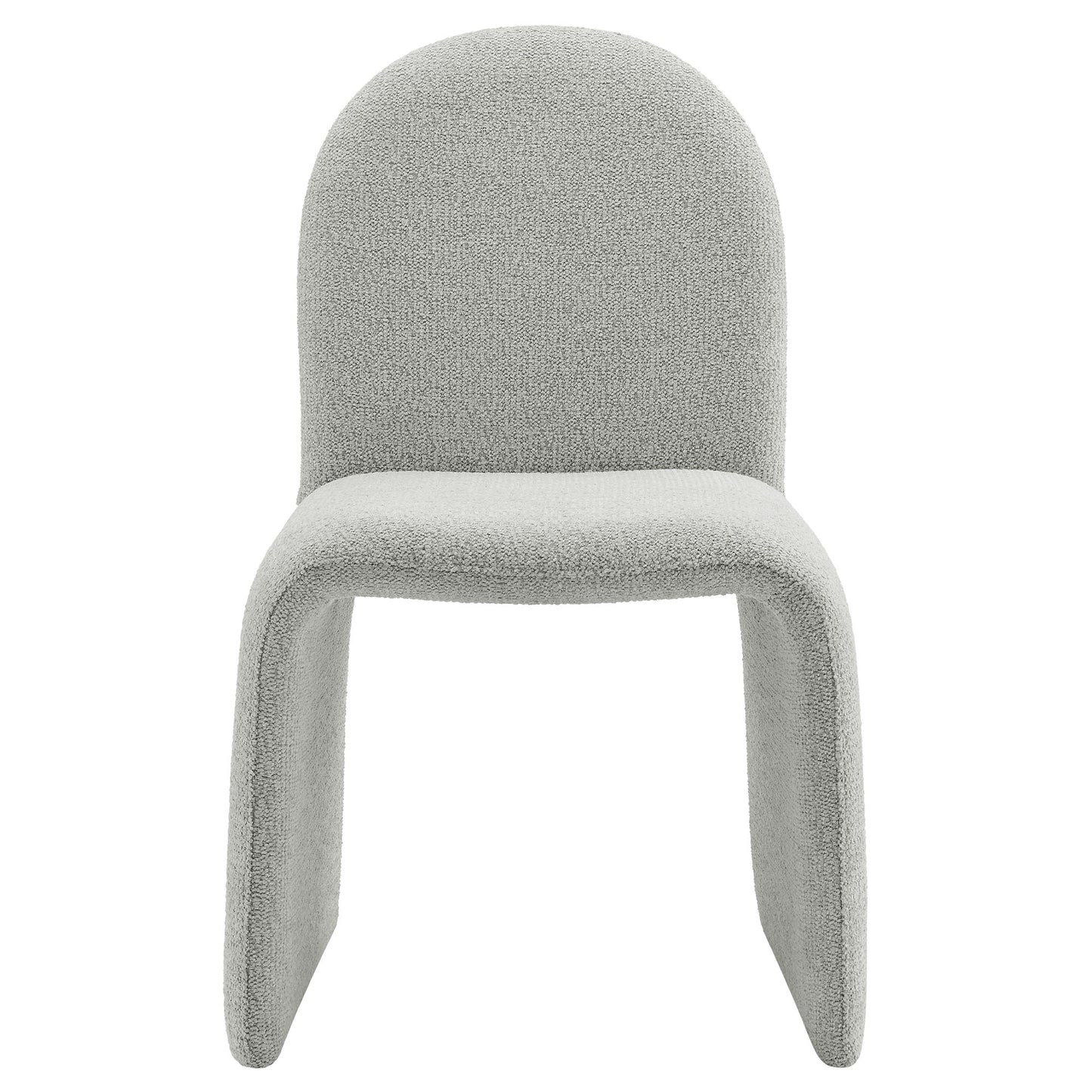Junia Boucle Upholstered Arch Armless Dining Chair by Modway | Dining Chairs | Modishstore - 14