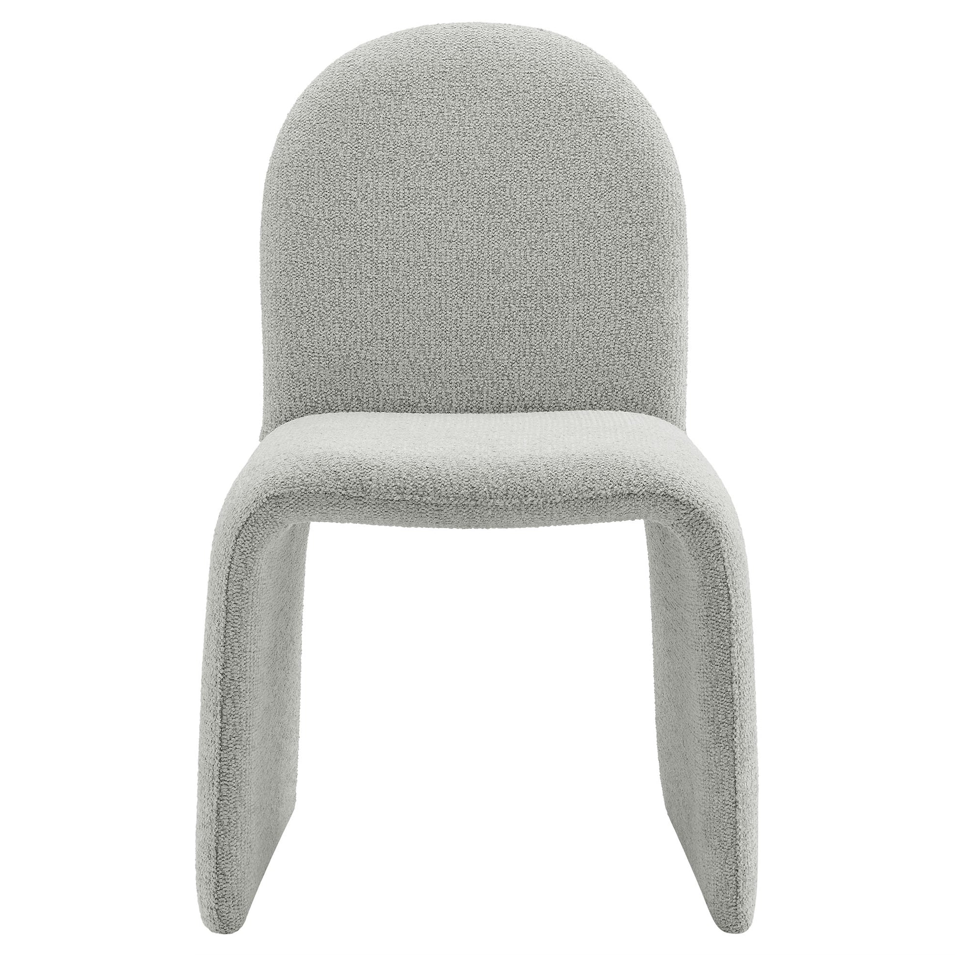 Junia Boucle Upholstered Arch Armless Dining Chair by Modway | Dining Chairs | Modishstore - 14
