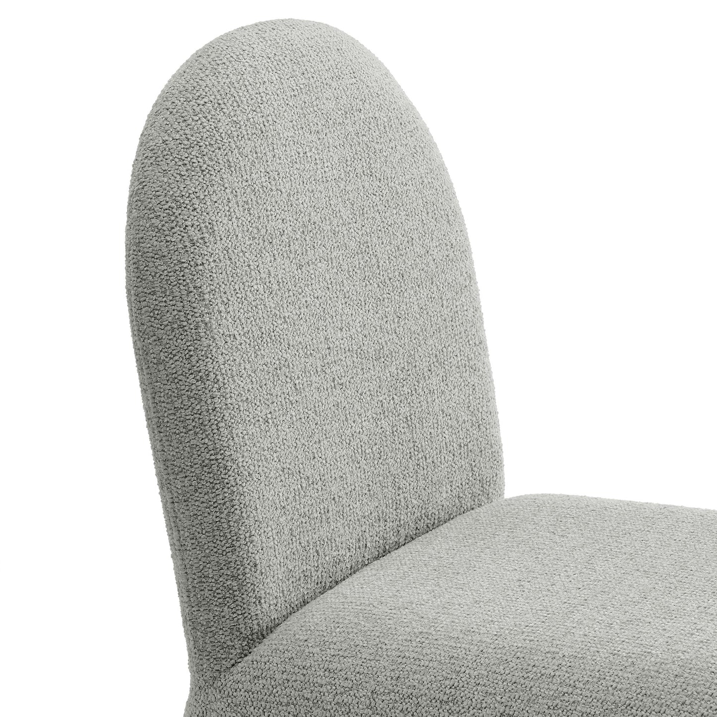 Junia Boucle Upholstered Arch Armless Dining Chair by Modway | Dining Chairs | Modishstore - 15