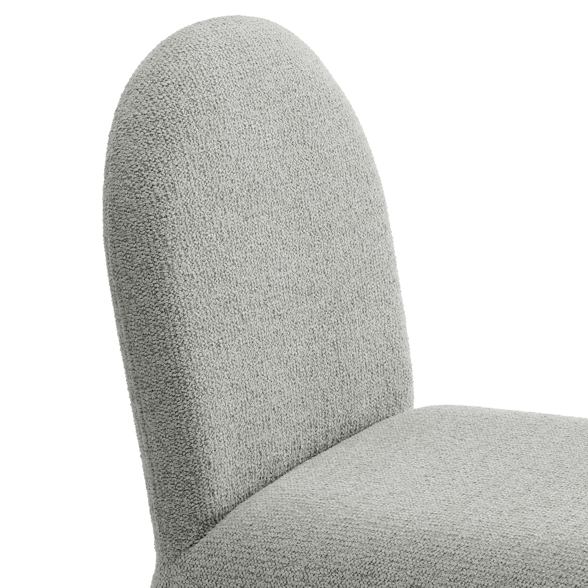 Junia Boucle Upholstered Arch Armless Dining Chair by Modway | Dining Chairs | Modishstore - 15