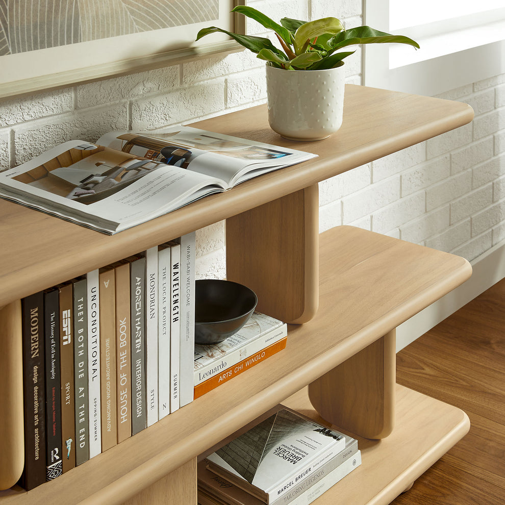 Lyle Sculptural 2-Tier Bookshelf by Modway | Bookshelfs | Modishstore - 6