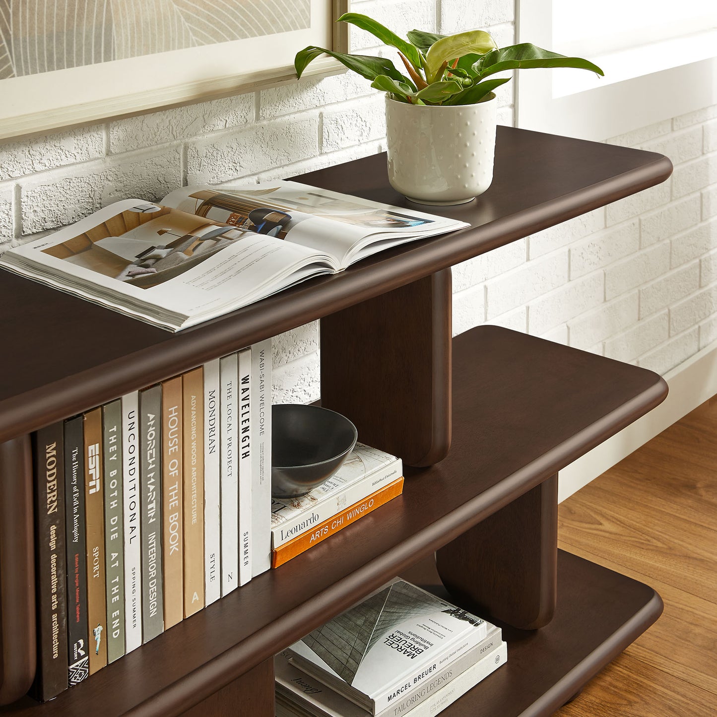 Lyle Sculptural 2-Tier Bookshelf by Modway | Bookshelfs | Modishstore - 13