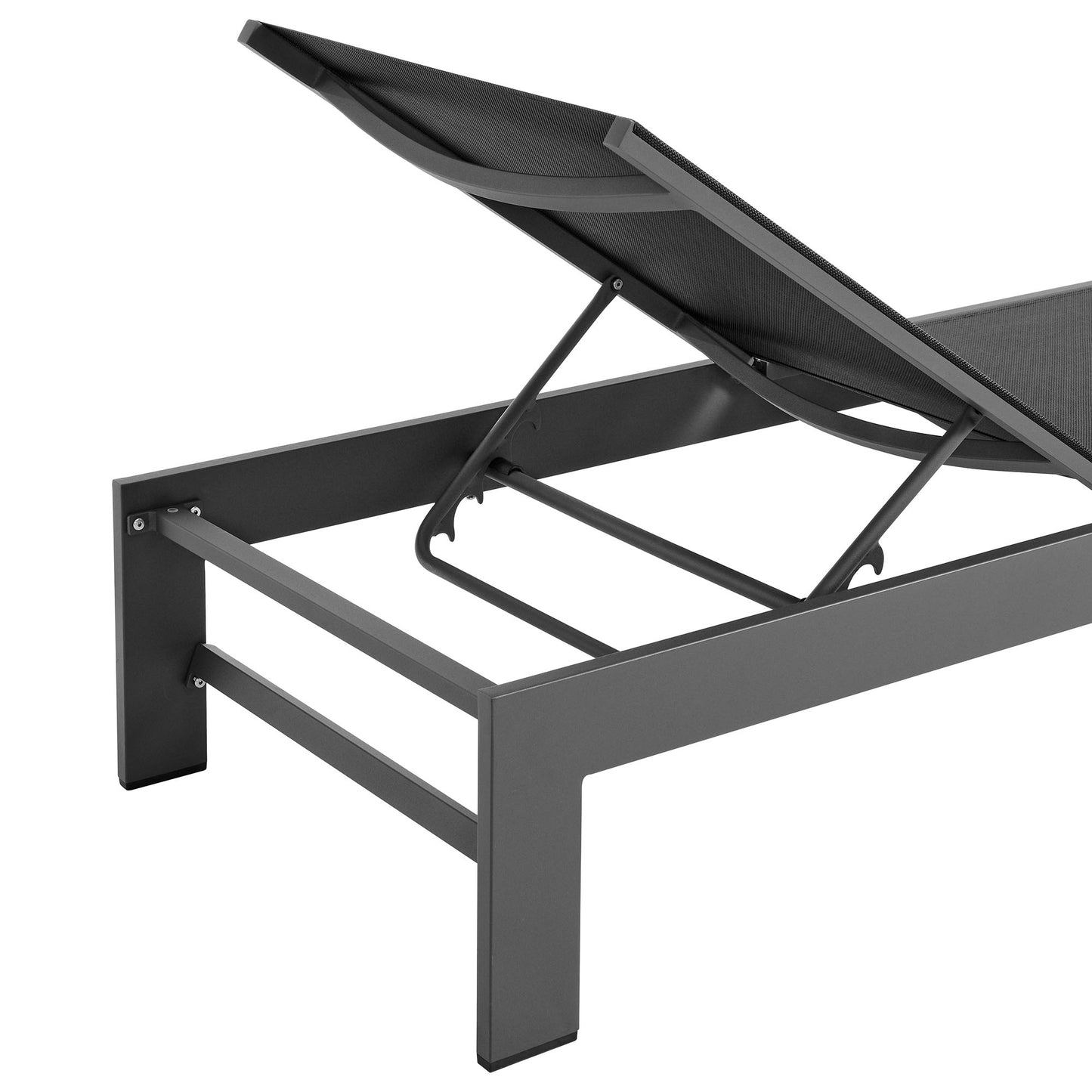 Tahoe Outdoor Patio Mesh and Aluminum Chaise Lounge by Modway | Sofas | Modishstore - 7