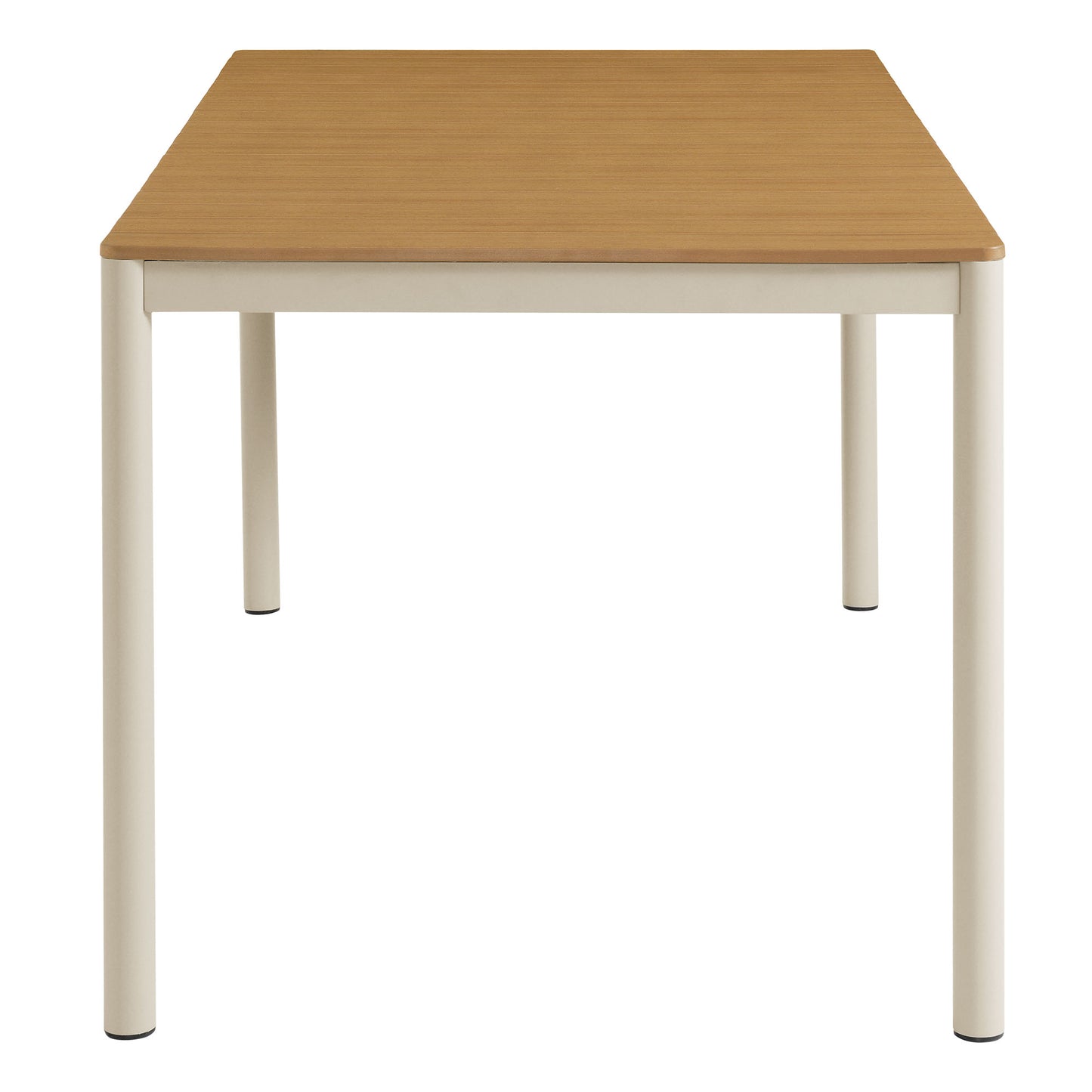 Finn 71" Outdoor Patio Aluminum Dining Table with Faux Wood Top by Modway | Outdoor Patio Daybed | Modishstore - 3