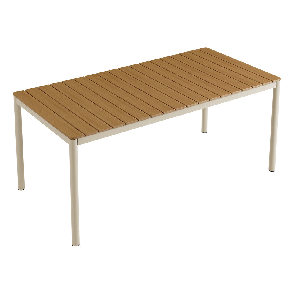 Finn 71" Outdoor Patio Aluminum Dining Table with Faux Wood Top by Modway | Outdoor Patio Daybed | Modishstore - 5