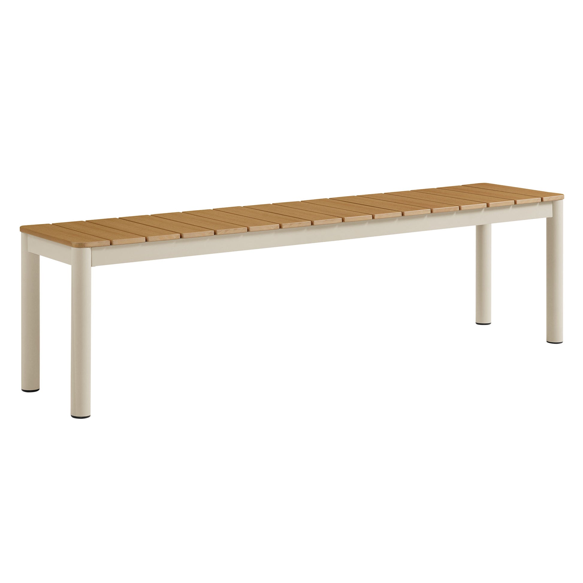 Finn Outdoor Patio Aluminum Bench with Faux Wood Top by Modway | Outdoor Patio Daybed | Modishstore - 2