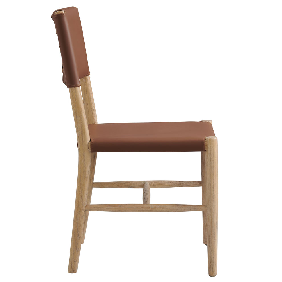 Dover Wood Vegan Leather Dining Side Chairs Set of 2 by Modway | Side Chairs | Modishstore - 4