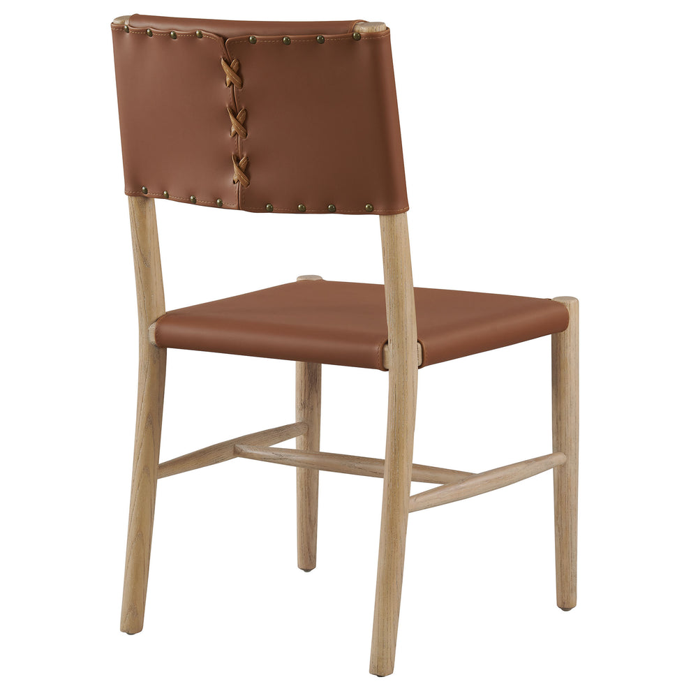 Dover Wood Vegan Leather Dining Side Chairs Set of 2 by Modway | Side Chairs | Modishstore - 5