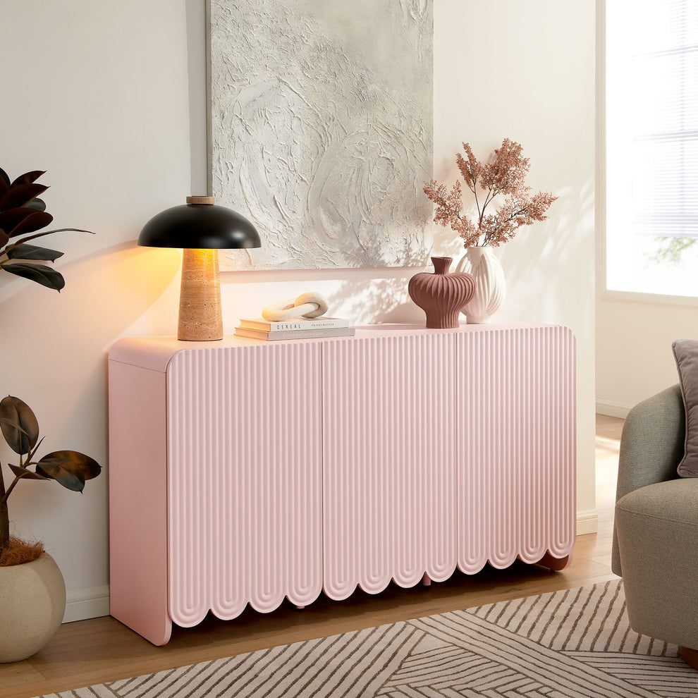 Dahlia Fluted and Scalloped Sideboard Storage Cabinet by Modway | Sideboards | Modishstore - 1