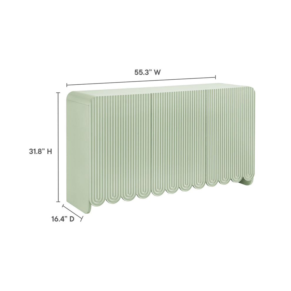 Dahlia Fluted and Scalloped Sideboard Storage Cabinet by Modway | Sideboards | Modishstore - 18