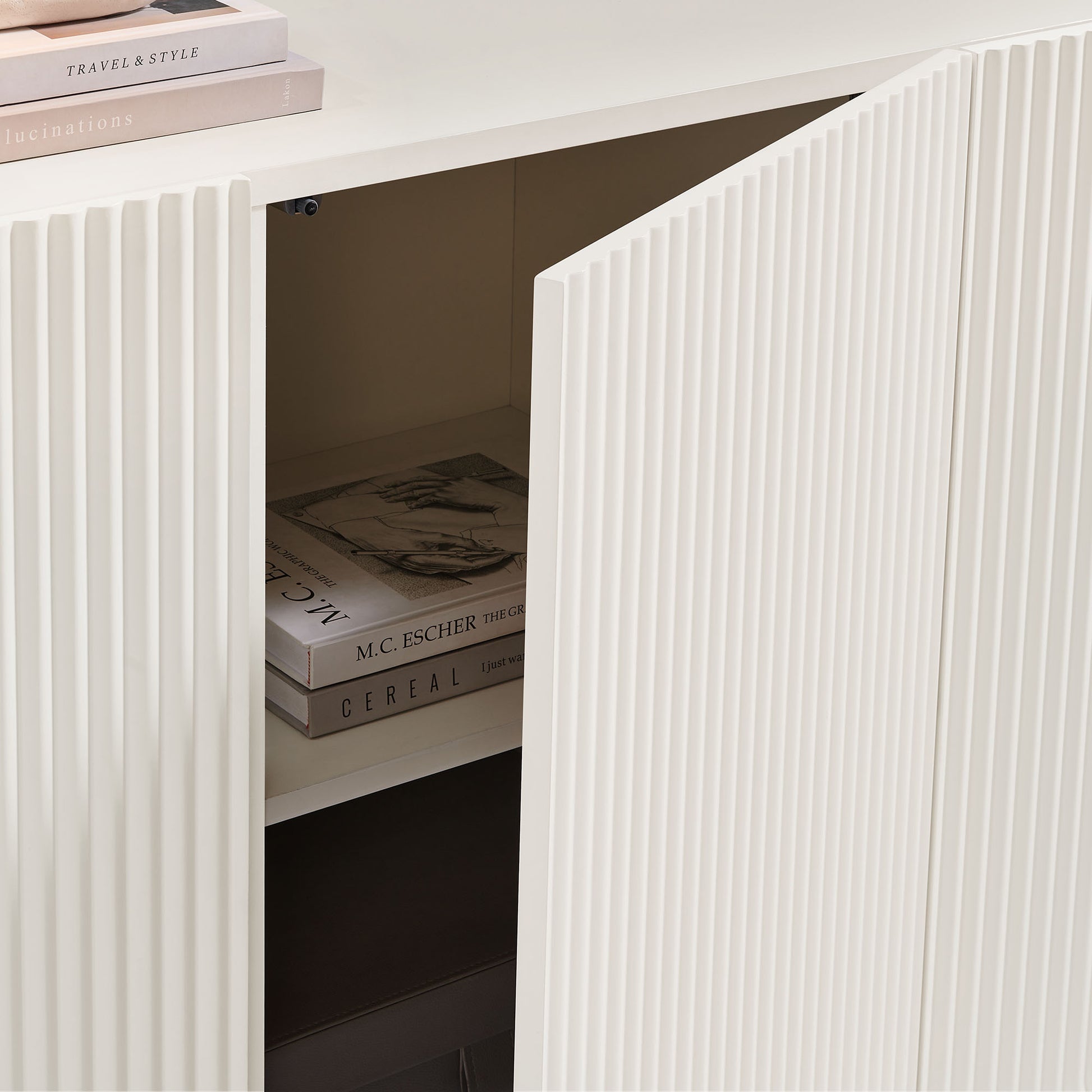 Dahlia Fluted and Scalloped Sideboard Storage Cabinet by Modway | Sideboards | Modishstore - 24