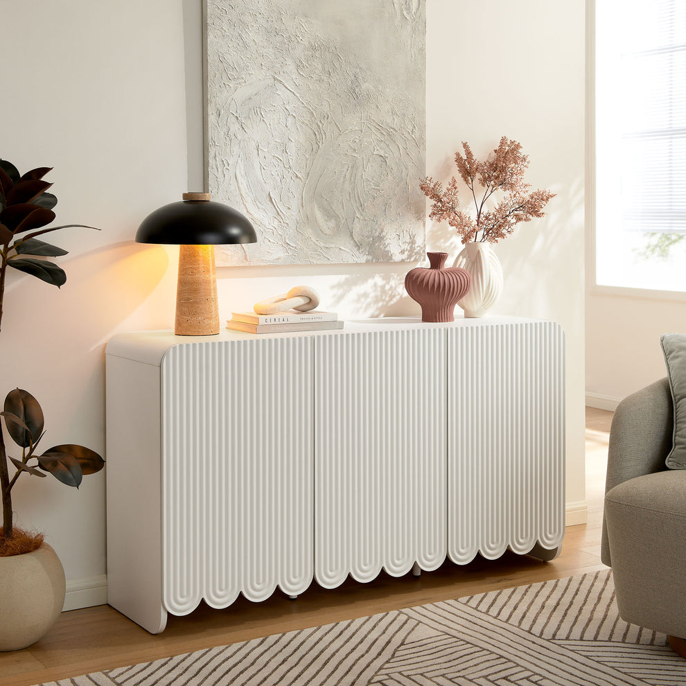 Dahlia Fluted and Scalloped Sideboard Storage Cabinet by Modway | Sideboards | Modishstore - 25