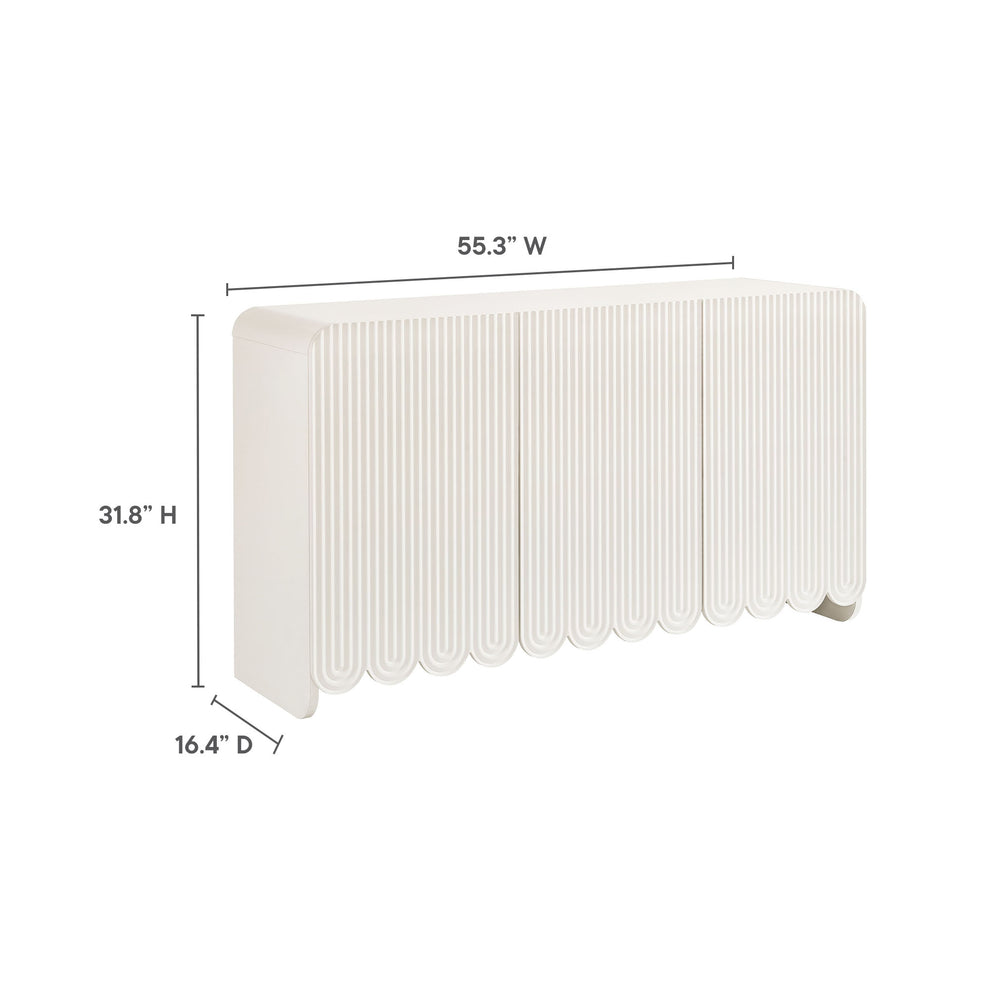 Dahlia Fluted and Scalloped Sideboard Storage Cabinet by Modway | Sideboards | Modishstore - 27