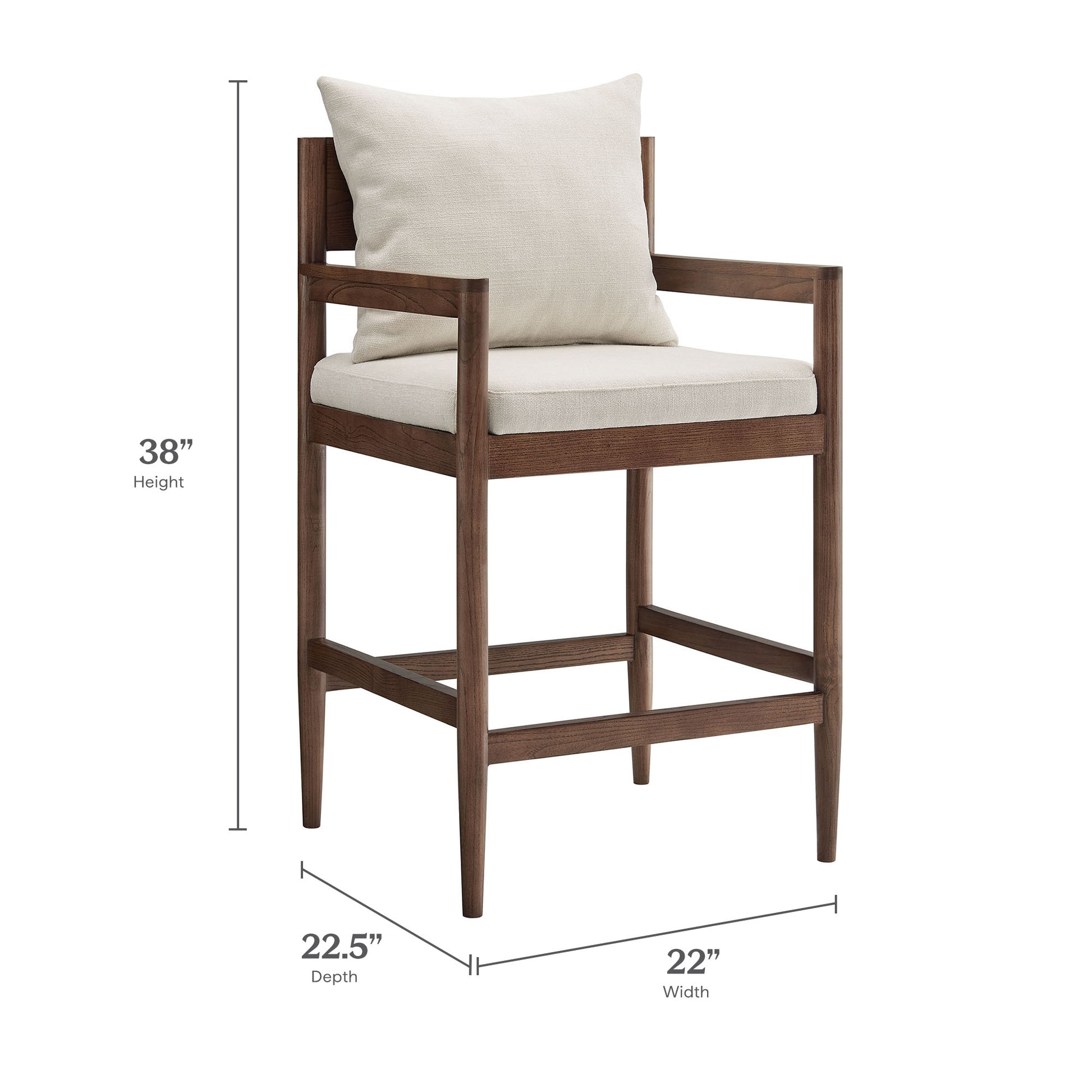 Remington Wood Counter Stool by Modway | Counter Stools | Modishstore - 18