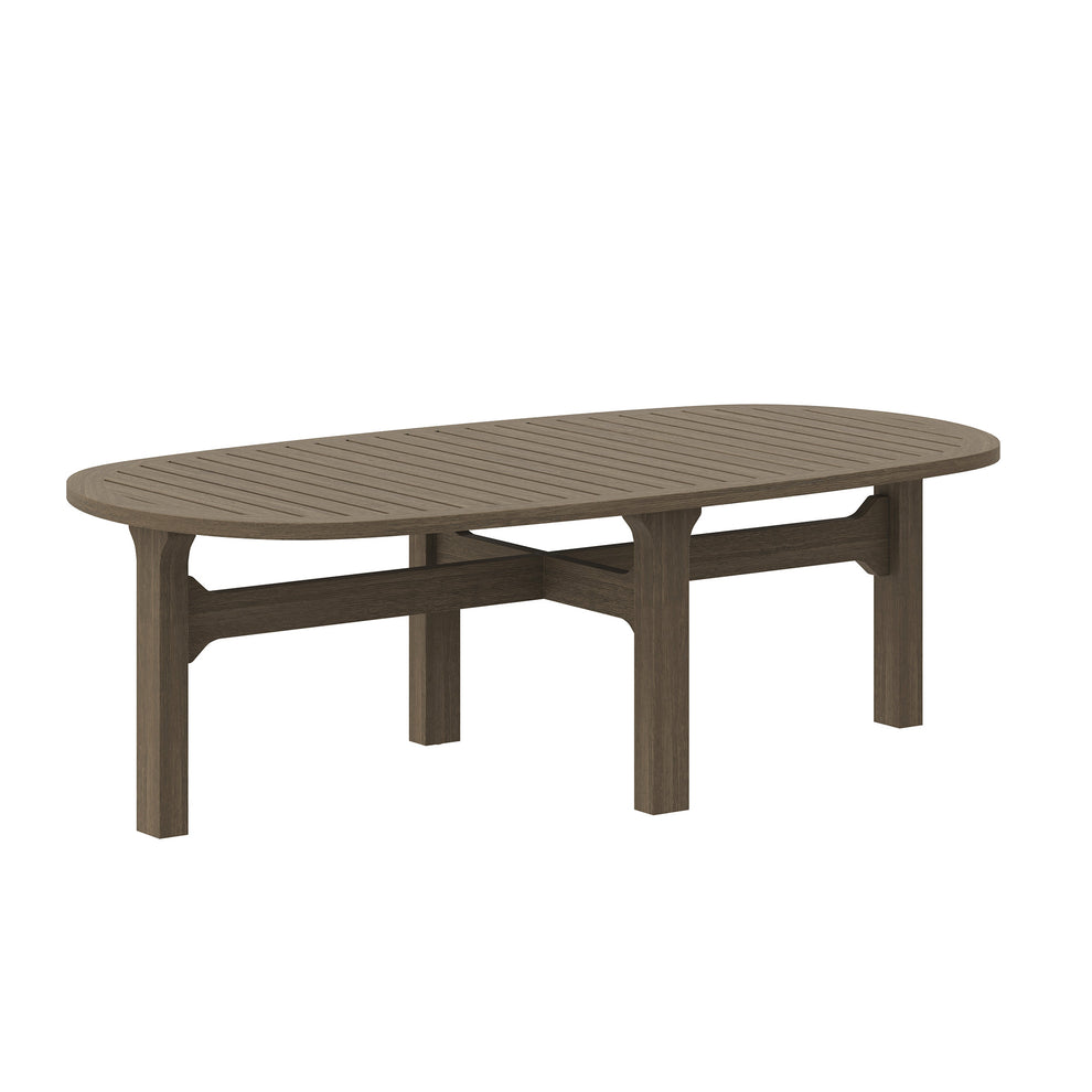 Saratoga Oval Outdoor Patio Teak Wood Coffee Table by Modway | Outdoor Patio Daybed | Modishstore - 2