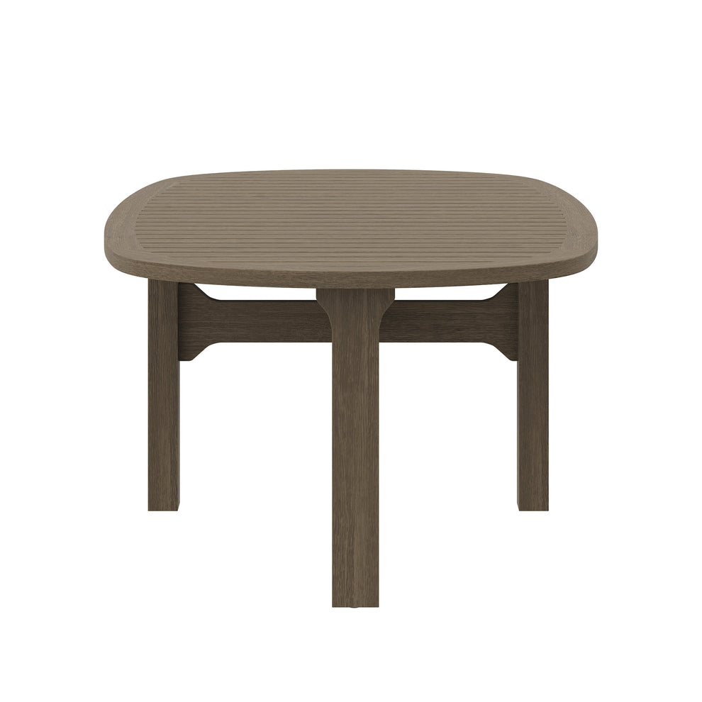 Saratoga Oval Outdoor Patio Teak Wood Coffee Table by Modway | Outdoor Patio Daybed | Modishstore - 3