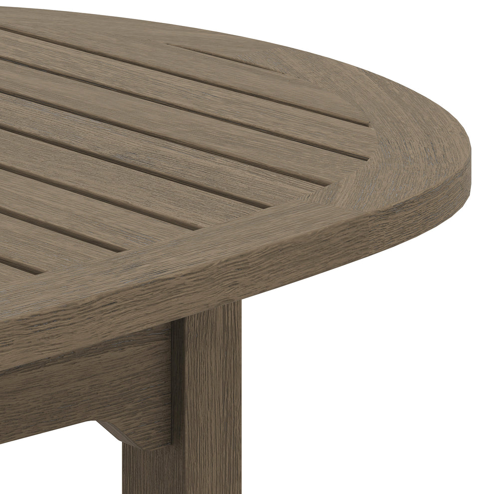 Saratoga Oval Outdoor Patio Teak Wood Coffee Table by Modway | Outdoor Patio Daybed | Modishstore - 6