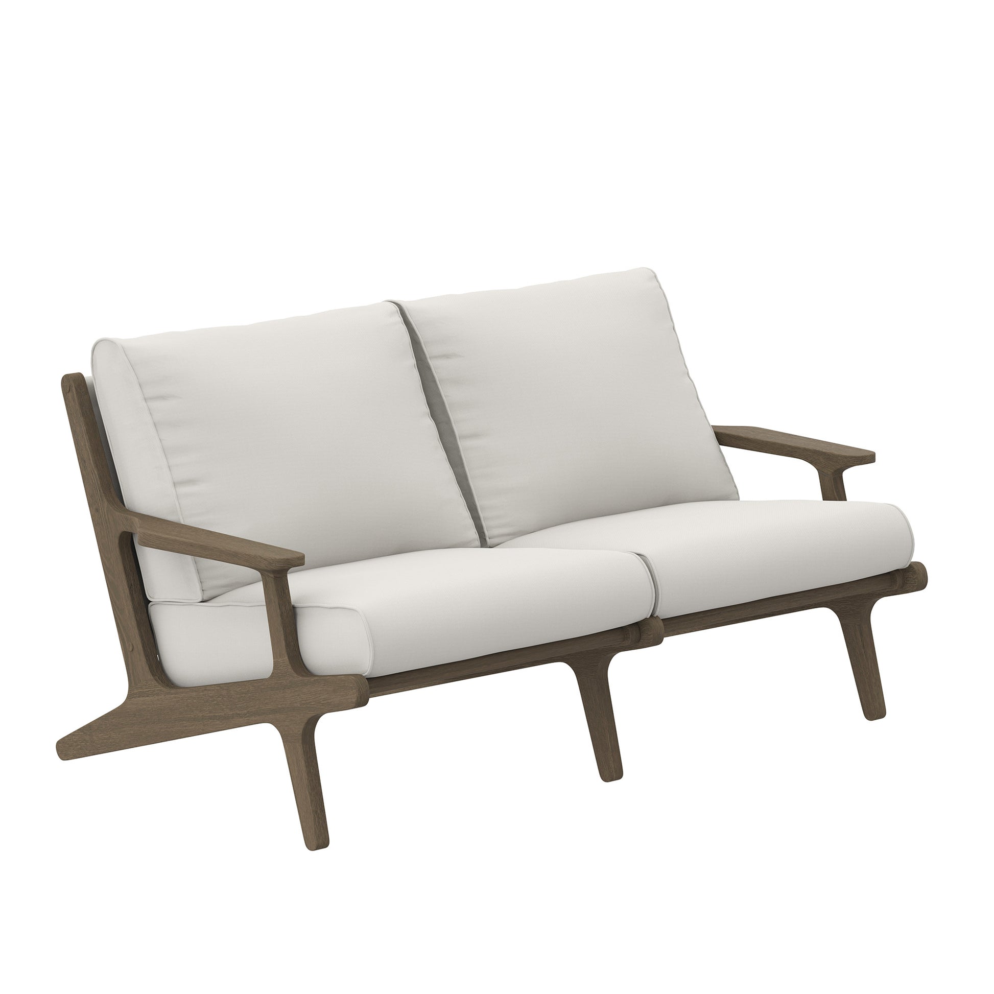 Saratoga Outdoor Patio Teak Wood Loveseat by Modway | Loveseats | Modishstore - 2
