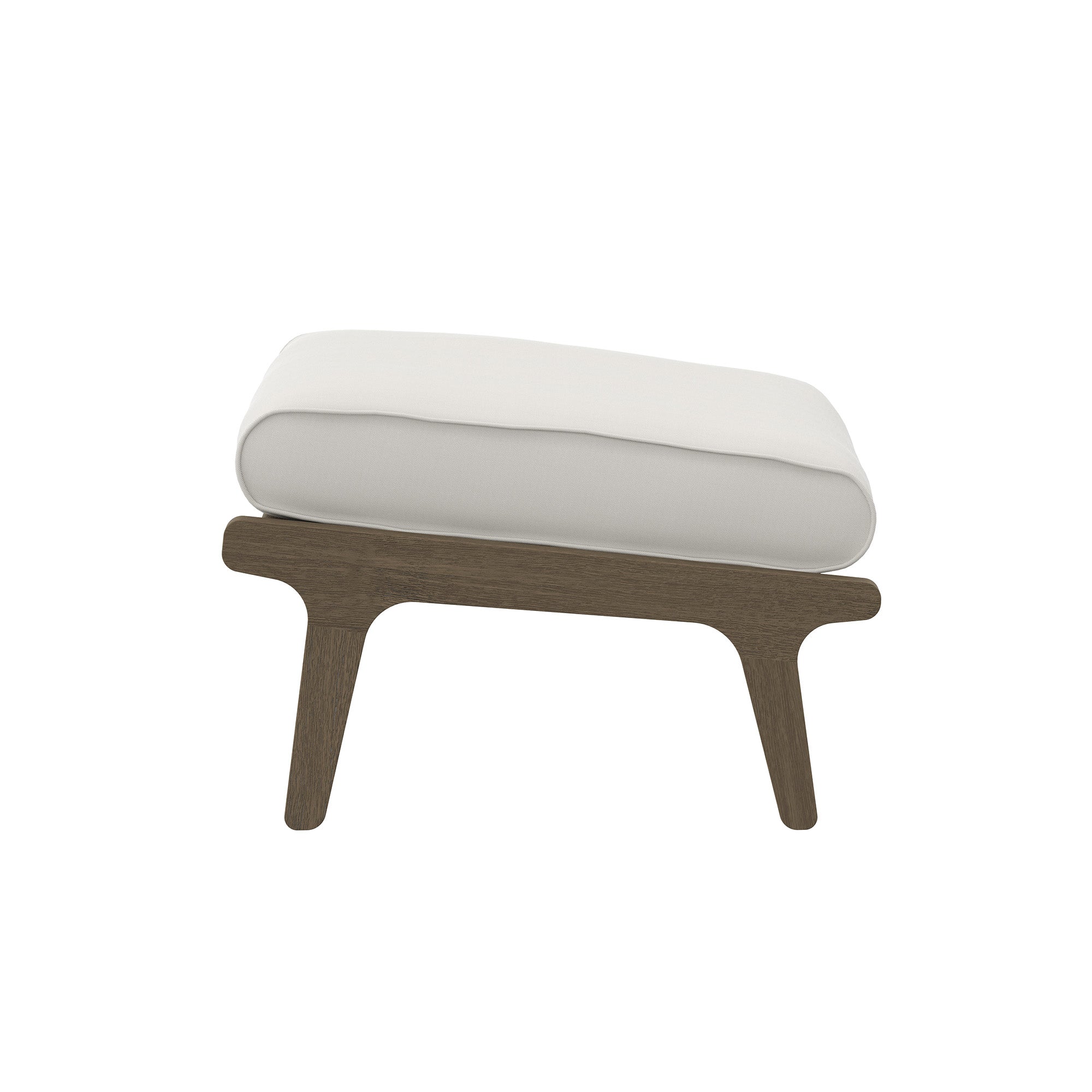 Saratoga Outdoor Patio Teak Ottoman - Thumbnail 4