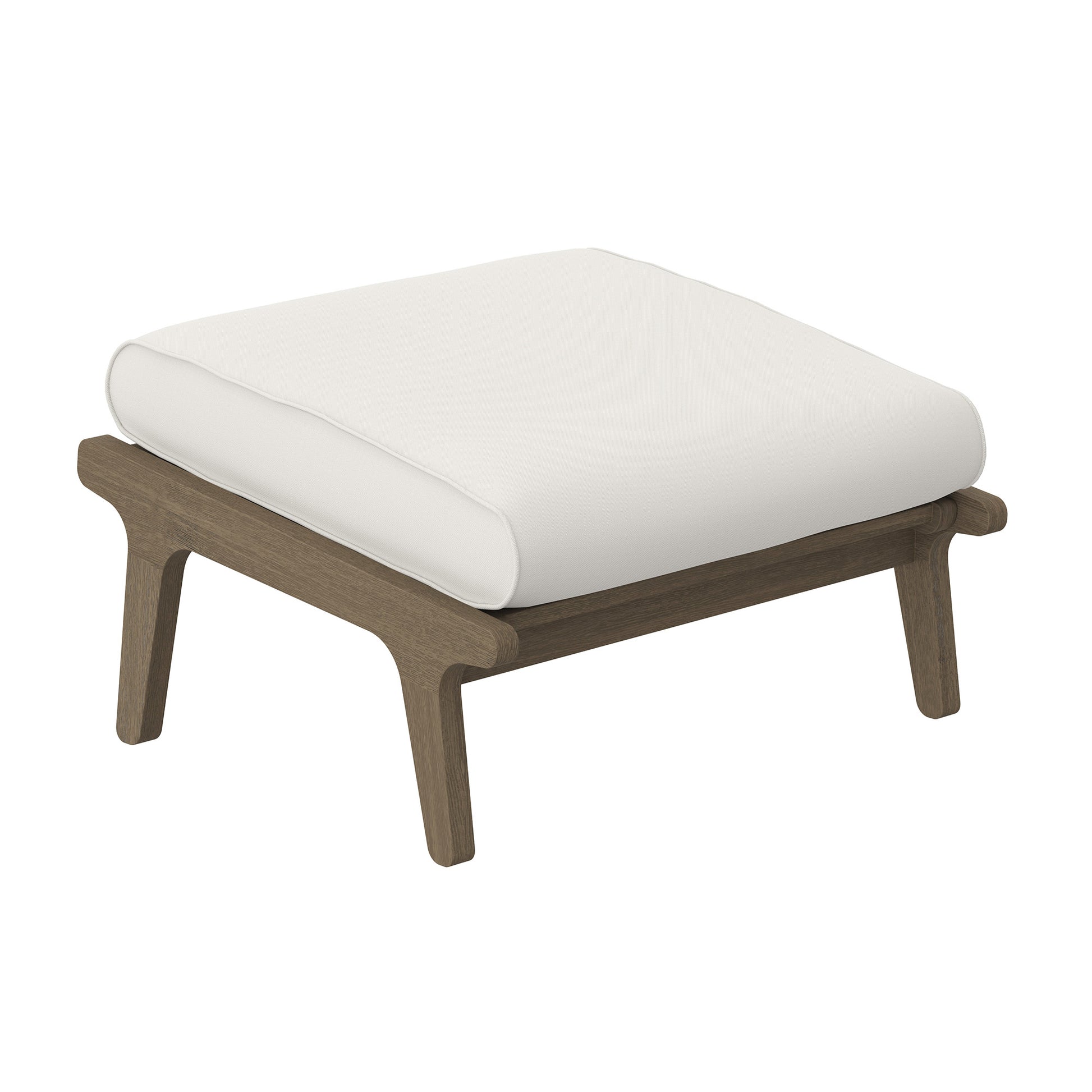 Saratoga Outdoor Patio Teak Ottoman by Modway | Outdoor Patio Daybed | Modishstore - 4