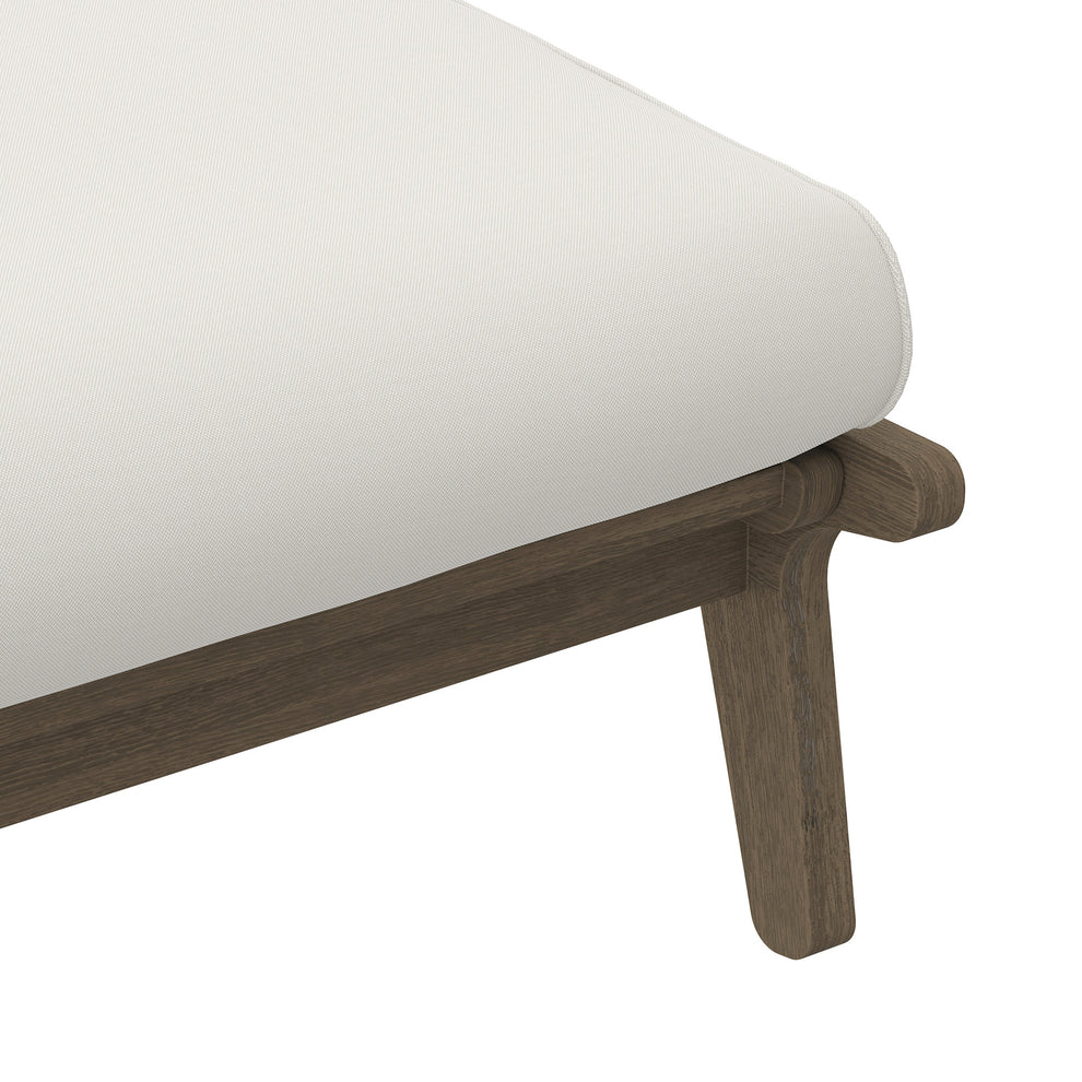 Saratoga Outdoor Patio Teak Ottoman by Modway | Outdoor Patio Daybed | Modishstore - 5