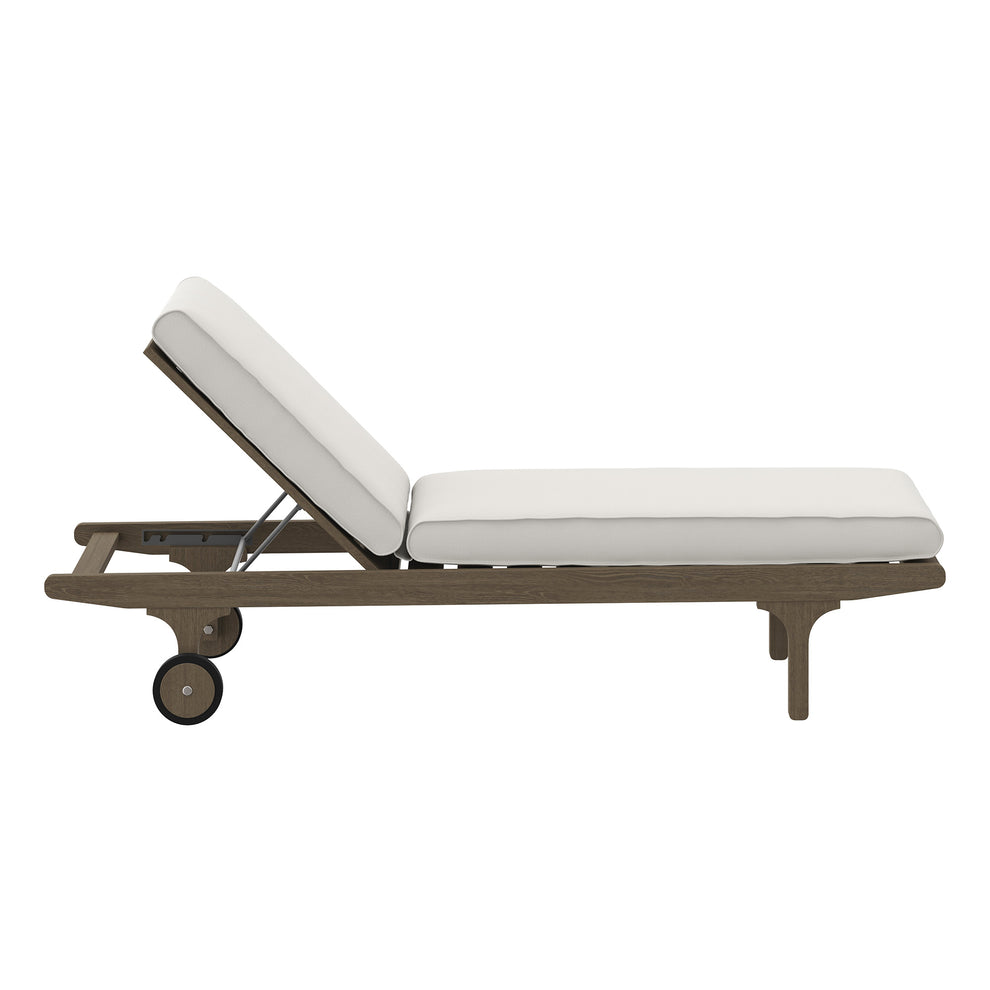 Saratoga Outdoor Patio Teak Chaise Lounge Chair by Modway | Outdoor Patio Daybed | Modishstore - 3