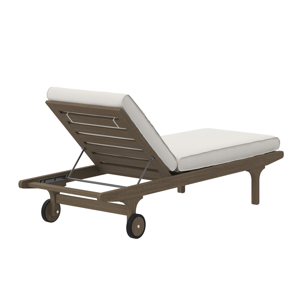 Saratoga Outdoor Patio Teak Chaise Lounge Chair by Modway | Outdoor Patio Daybed | Modishstore - 4