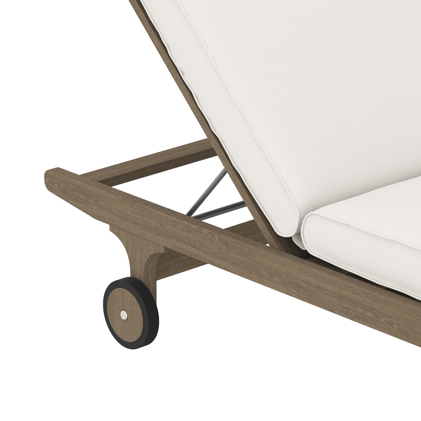 Saratoga Outdoor Patio Teak Chaise Lounge Chair by Modway | Outdoor Patio Daybed | Modishstore - 6