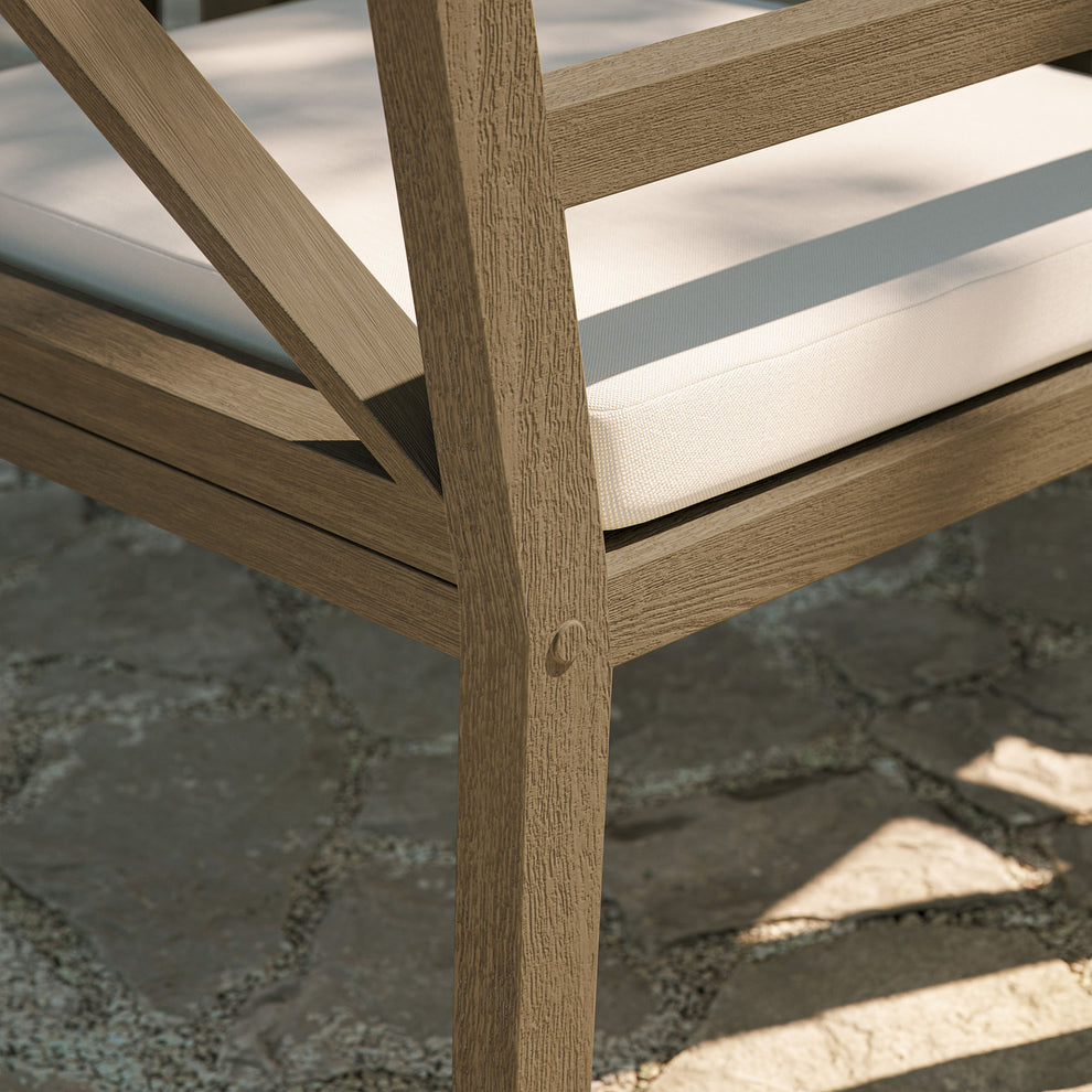 Northlake Outdoor Patio Teak Dining Armchair by Modway | Outdoor Patio Daybed | Modishstore - 8