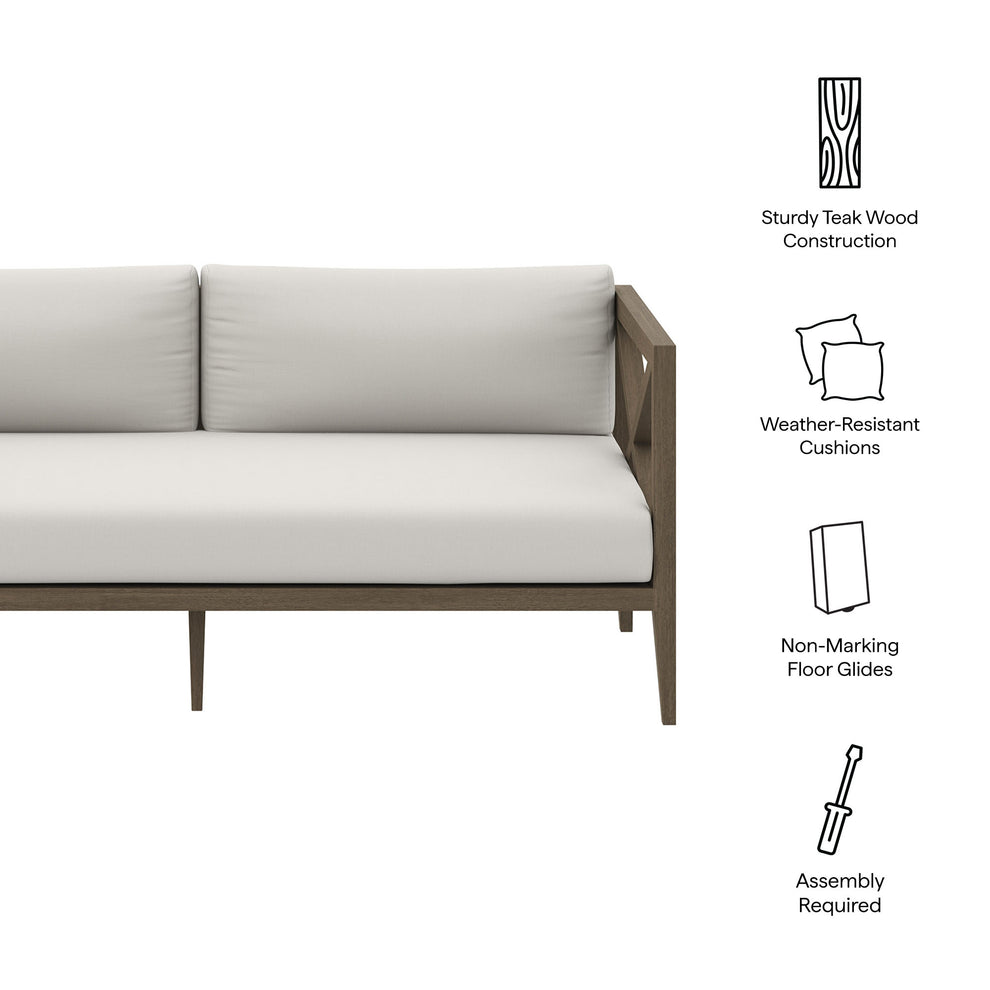 Northlake Outdoor Patio Teak Loveseat by Modway | Loveseats | Modishstore - 9