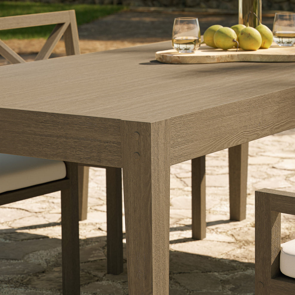 Northlake 83" Rectangular Outdoor Patio Teak Dining Table by Modway | Outdoor Patio Daybed | Modishstore - 8
