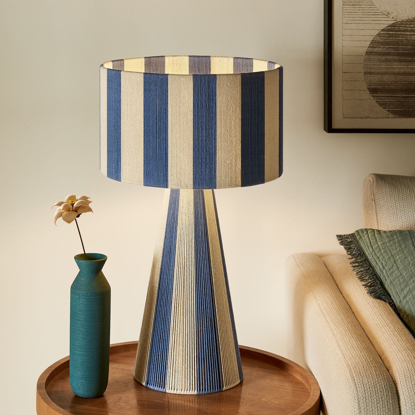 Renae Handwoven Cotton Thread Striped Table Lamp by Modway | Table Lamps | Modishstore - 18