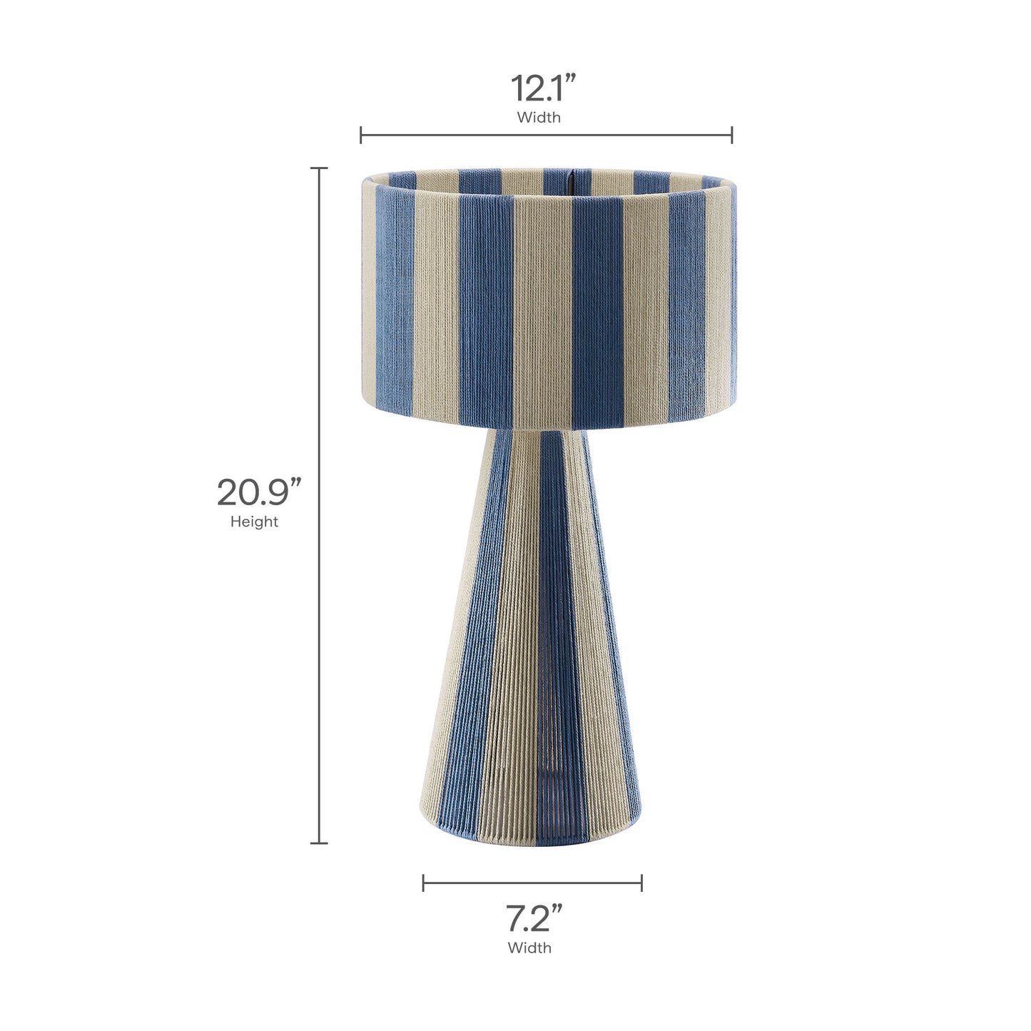 Renae Handwoven Cotton Thread Striped Table Lamp by Modway | Table Lamps | Modishstore - 20