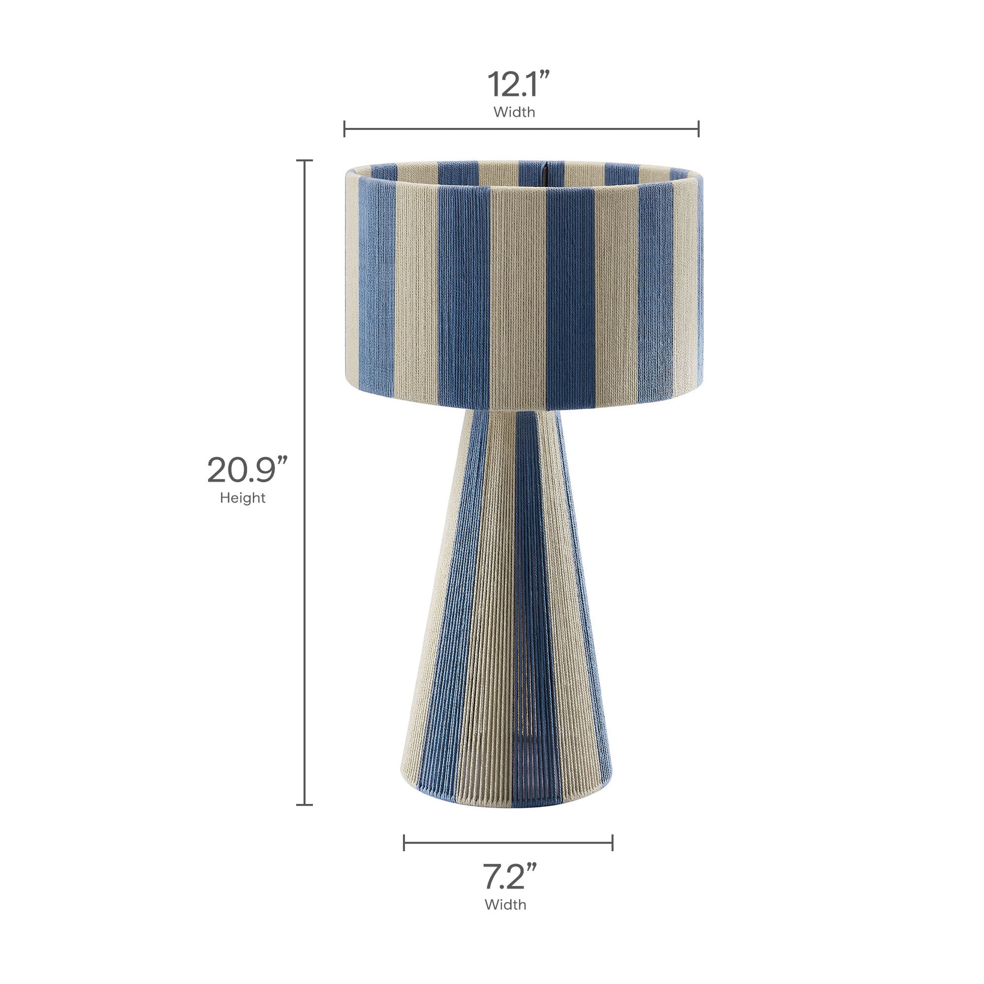 Renae Handwoven Cotton Thread Striped Table Lamp by Modway | Table Lamps | Modishstore - 20