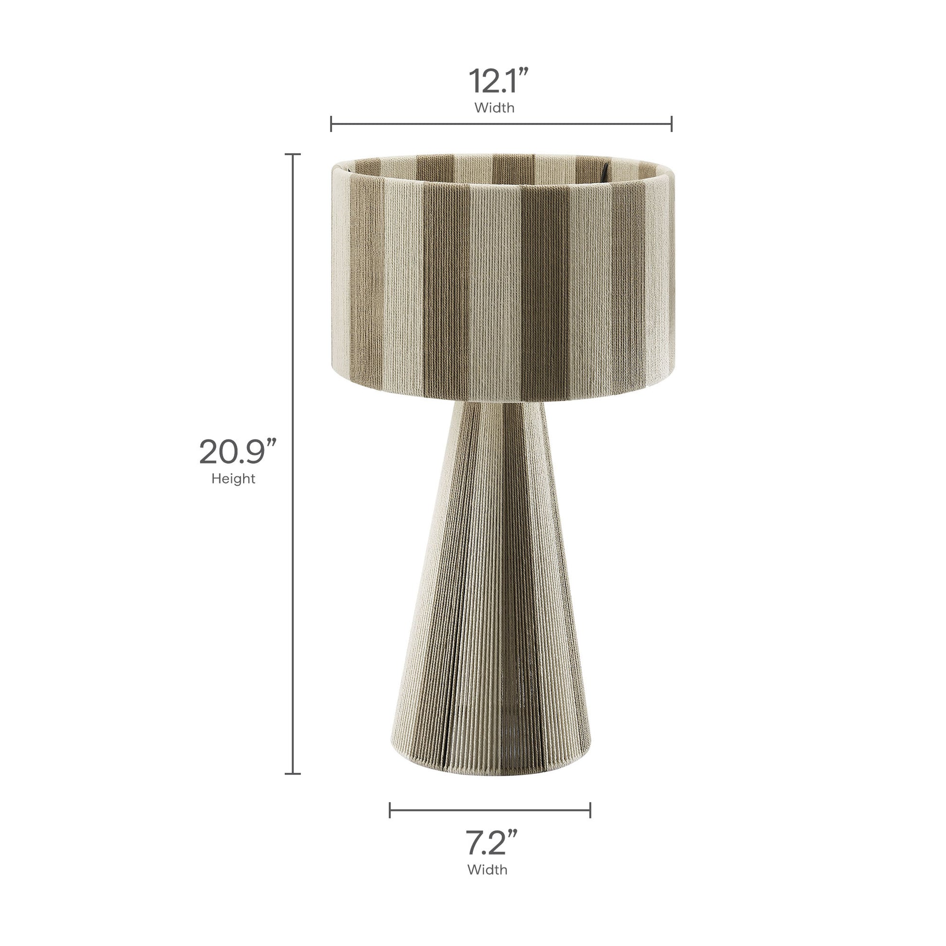 Renae Handwoven Cotton Thread Striped Table Lamp by Modway | Table Lamps | Modishstore - 30