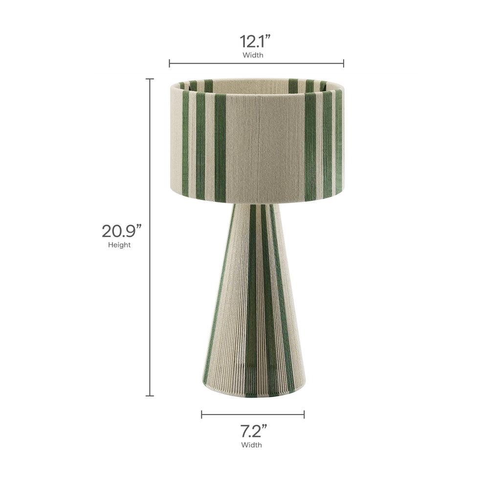 Gia Handwoven Cotton Thread Striped or Plain Table Lamp by Modway | Table Lamps | Modishstore - 10